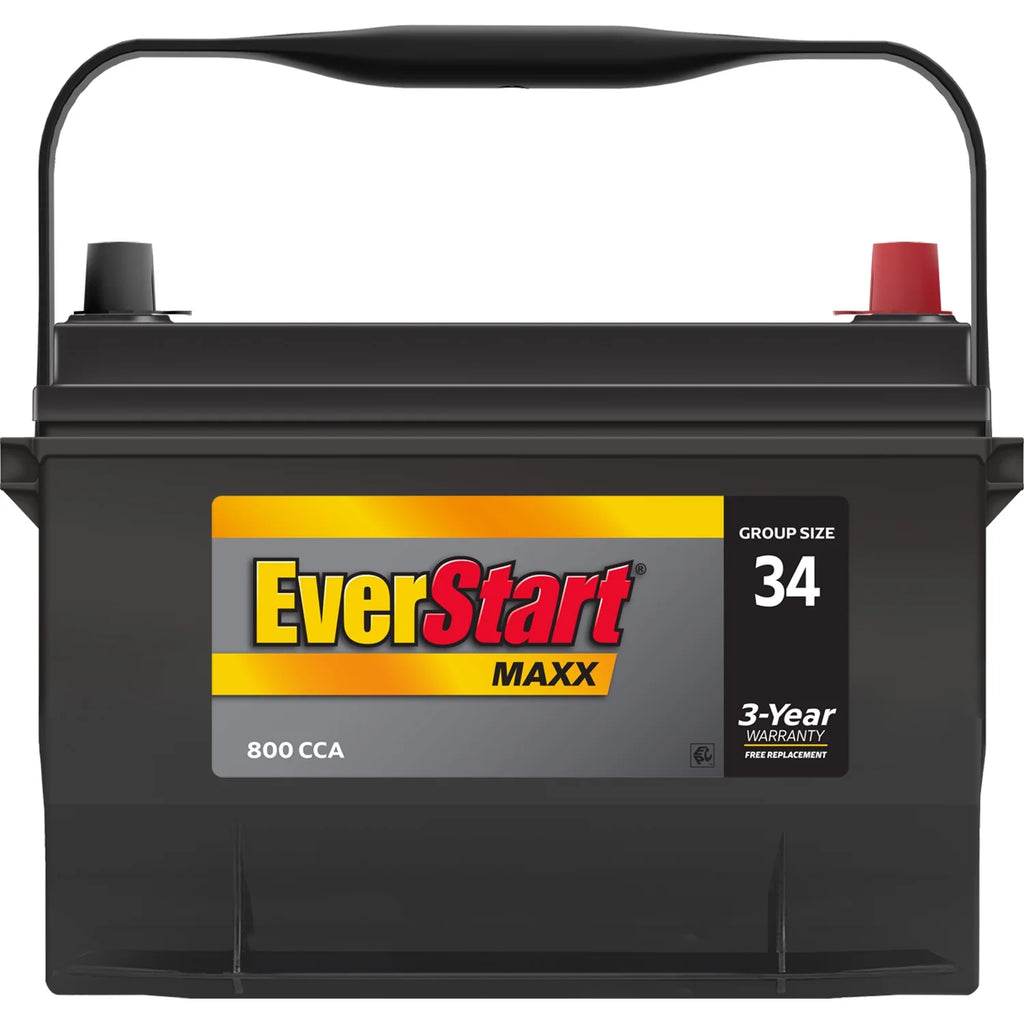 EverStart Maxx Lead Acid Automotive Battery. Group Size 34 12 Volt. 800 CCA