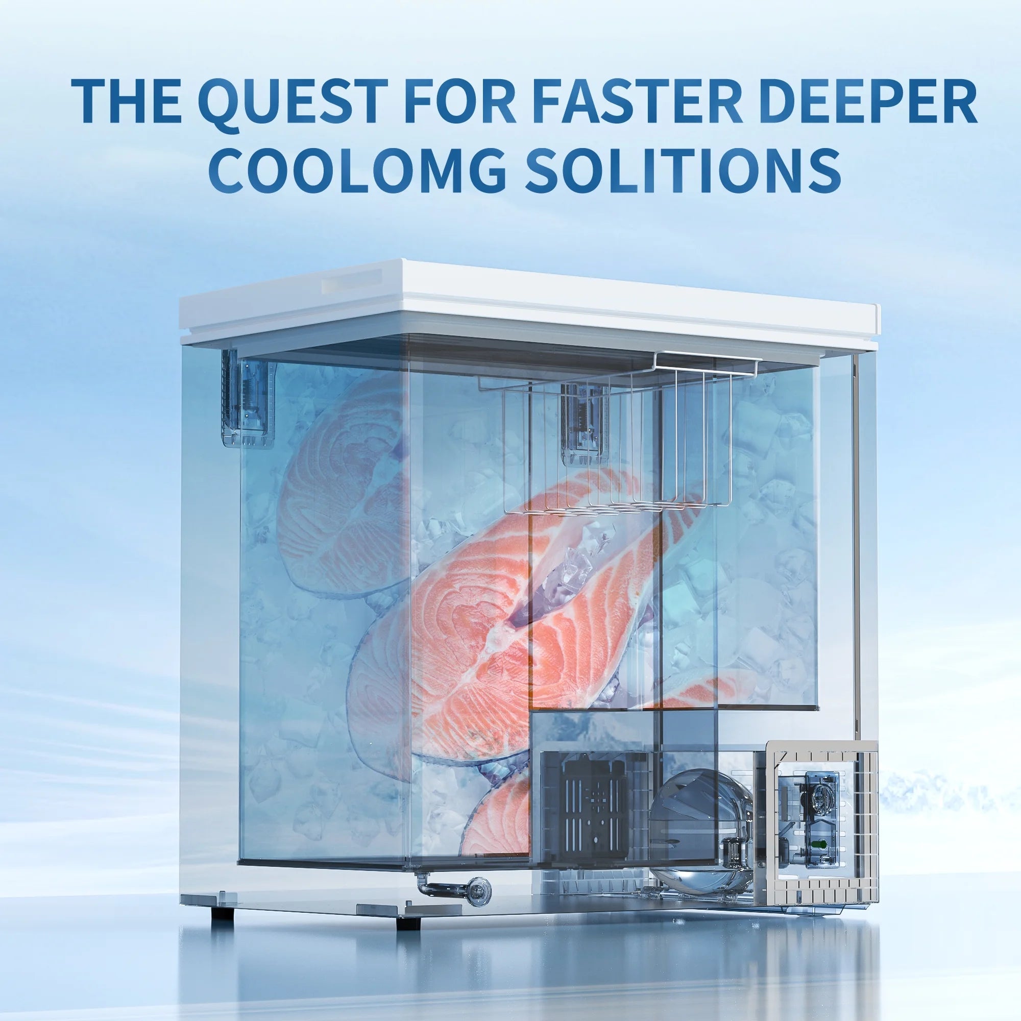 BANGSON 7.0 Cu.Ft Chest Freezer. Deep Freezer with Adjustable Thermostat. Top Open Door Freezer with Removable Basket. Quiet Operation. Ideal for Kitchen/Apartment/Office