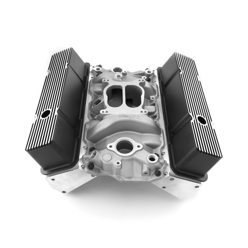 Speedmaster 1-435-004 Compatible with Chevy SBC 350 Straight Cylinder Head Top End Engine Combo Kit [Hydraulic Flat Tappet]