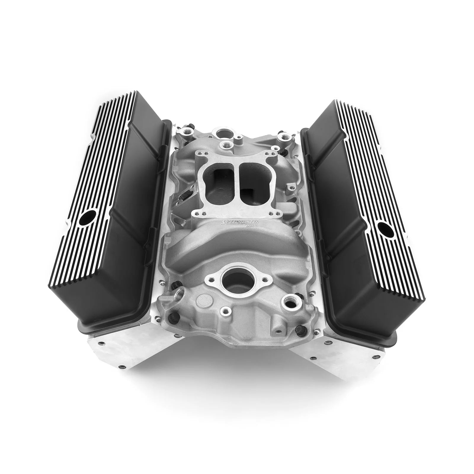 Speedmaster 1-435-004 Compatible with Chevy SBC 350 Straight Cylinder Head Top End Engine Combo Kit [Hydraulic Flat Tappet]