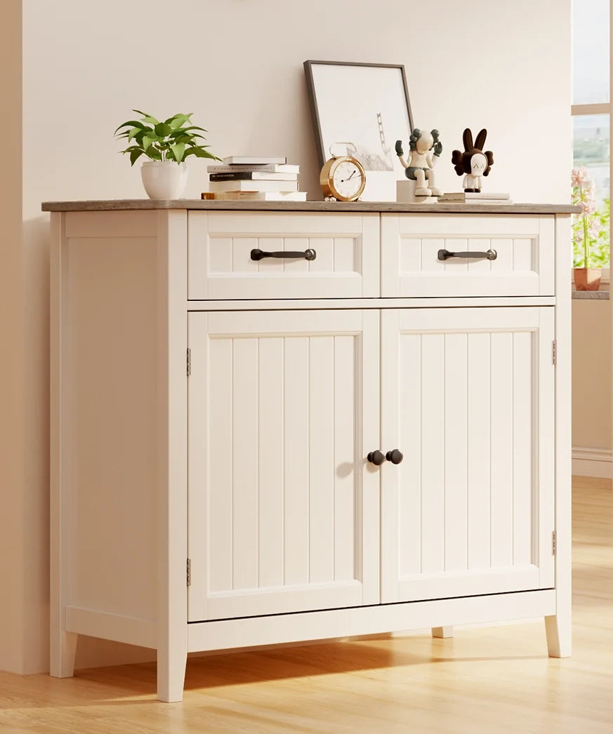 Coffee Bar. Lofka 42 Kitchen Storage Cabinet. Sideboard Buffet Cabinet with 8 Shelves. 1 Drawer