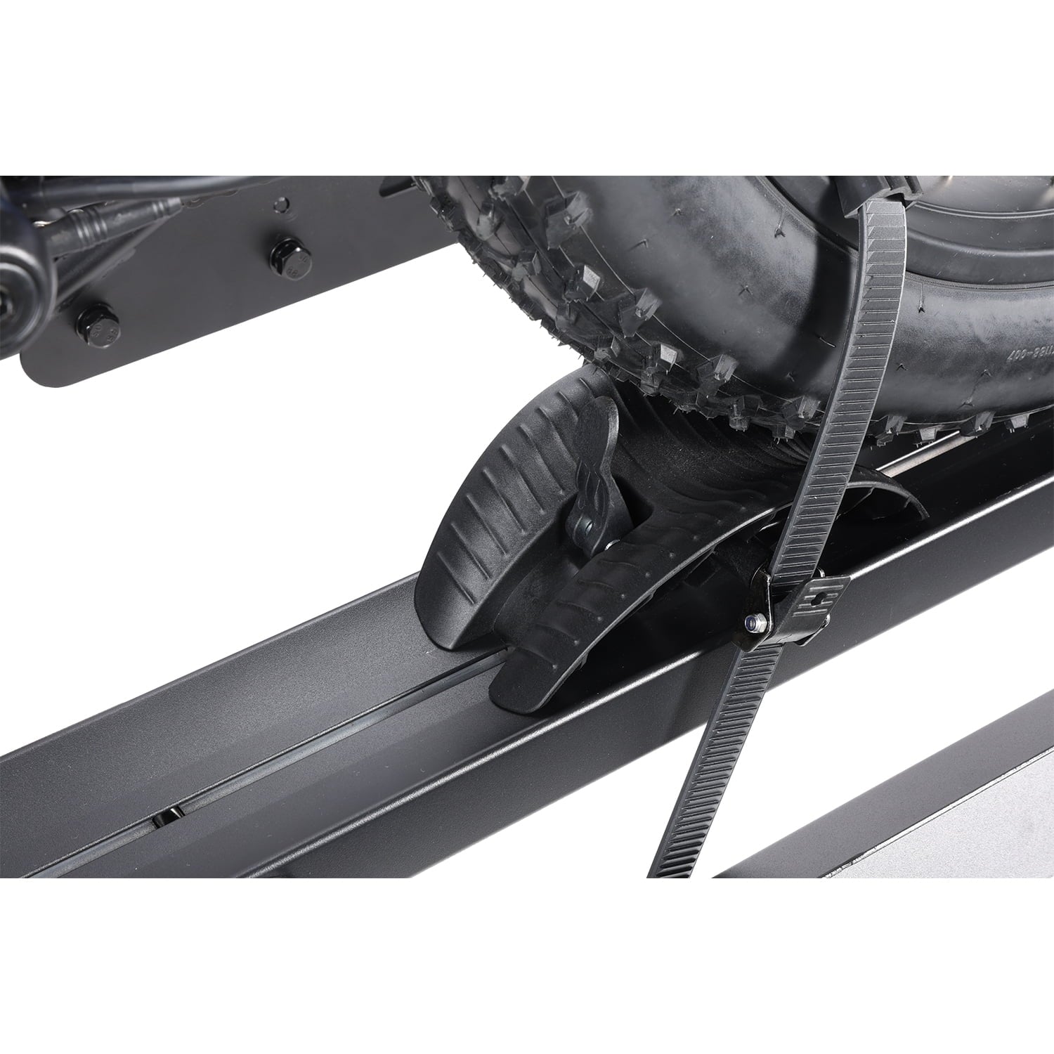 Young Electric Ebike Rack. 200lb Capacity. Alloy Steel Hitch Mount. Fits 5-Inch Fat Tire Bikes. 2-Inch Receiver