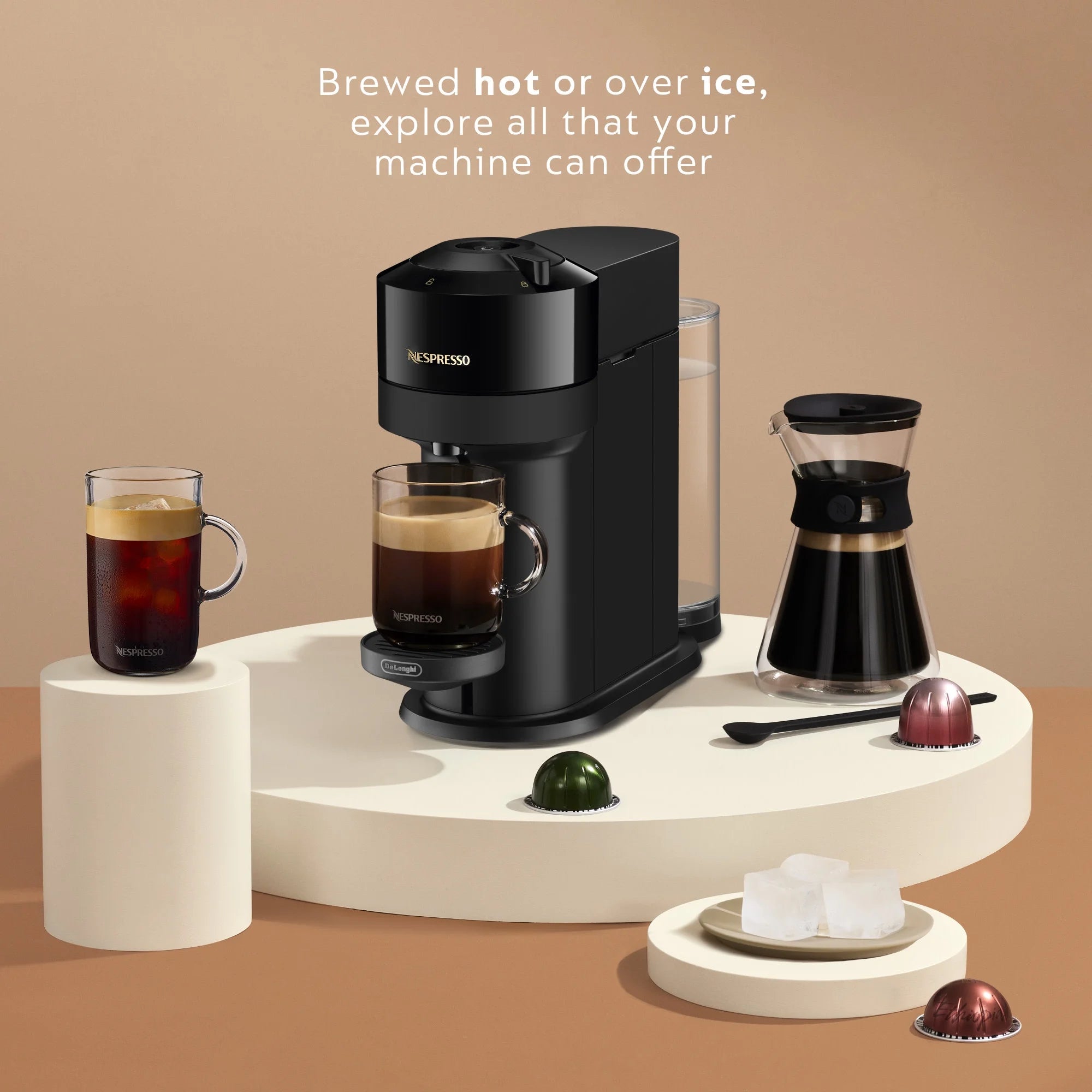 Nespresso New Vertuo Next 19-Bar. 1-Cup Black Espresso Machine