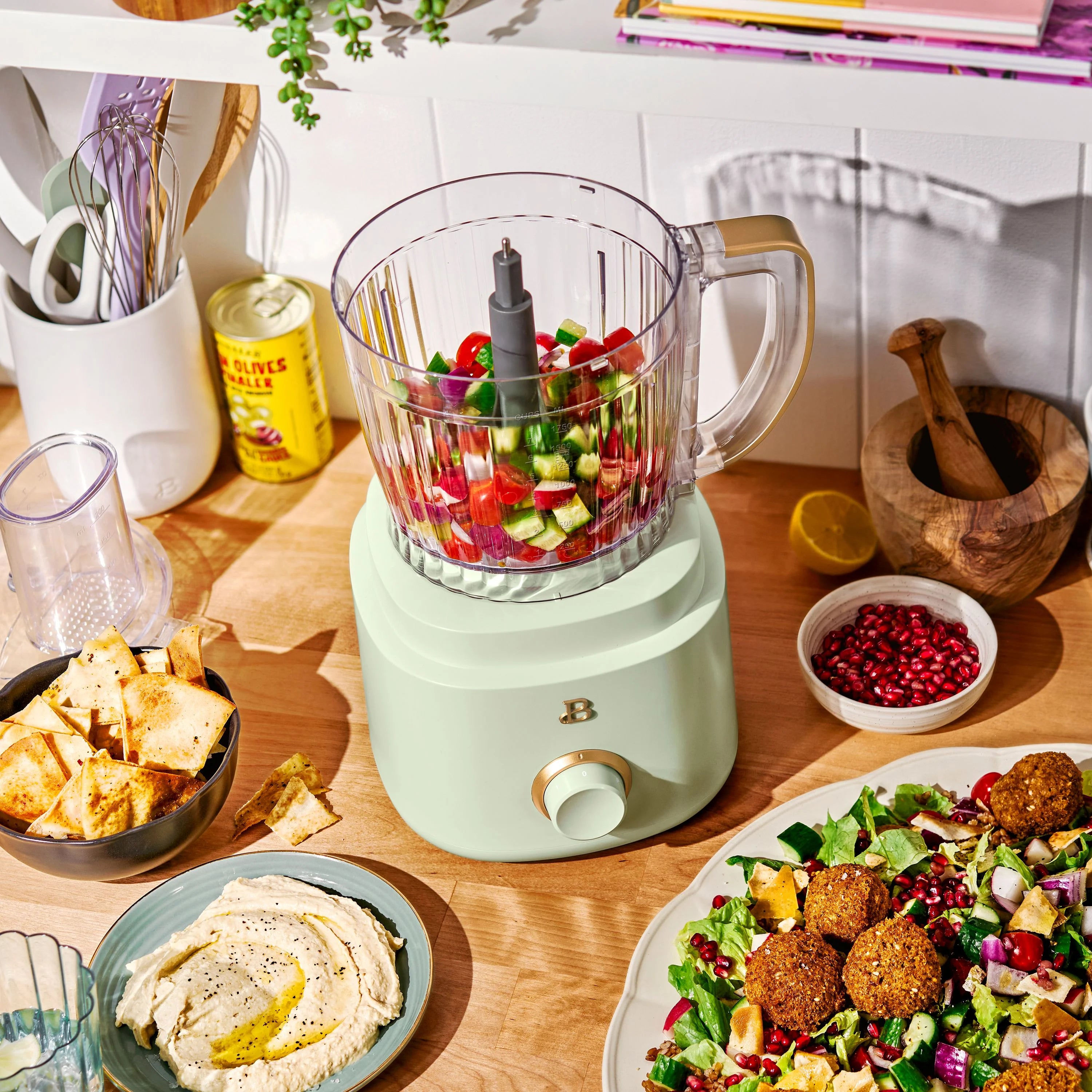 Beautiful 10-Cup Food Processor with Accessories. White Icing by Drew Barrymore