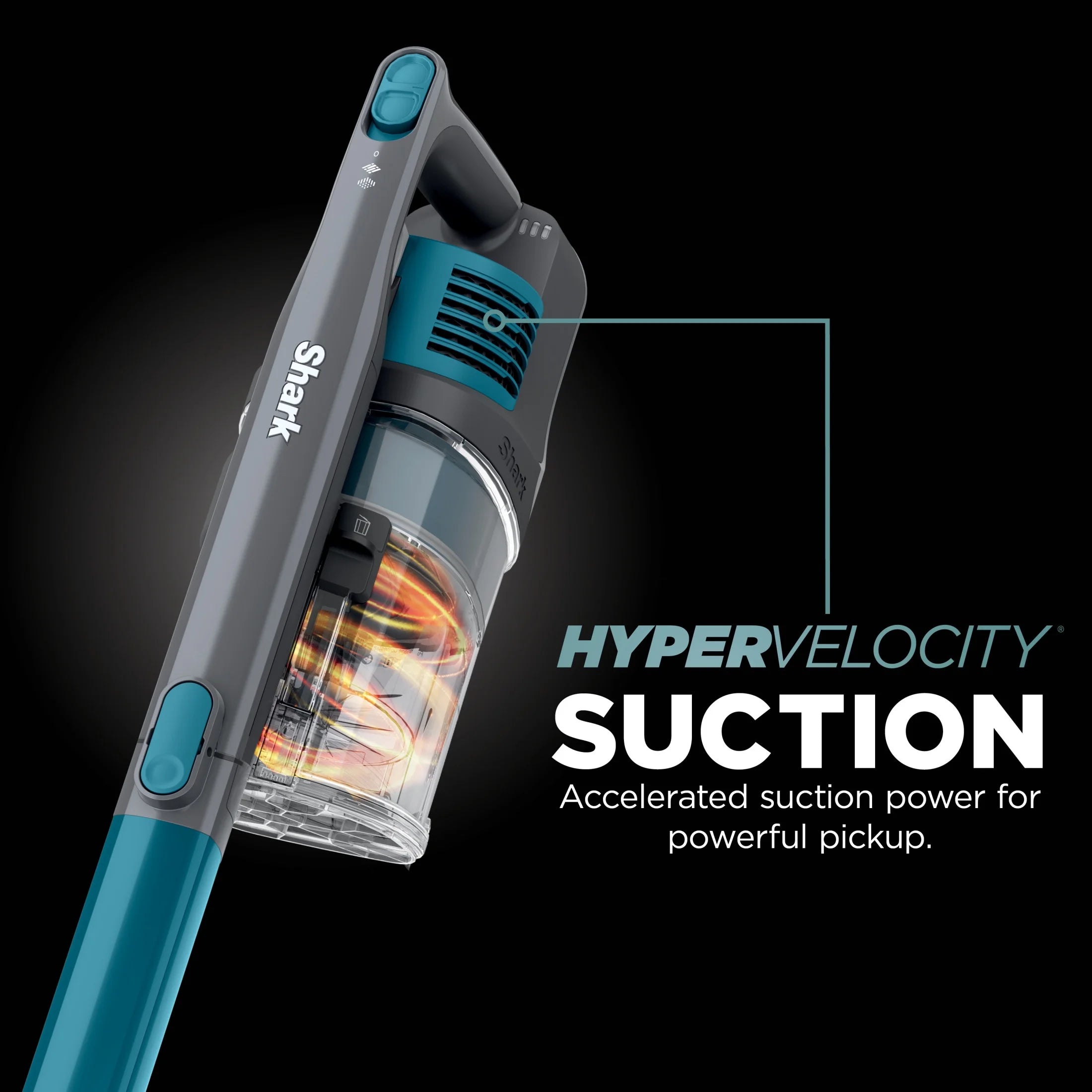 Shark Pet Pro Bagless Cordless Stick Vacuum. Carpets and Hardfloors. Powerfins Brushroll. No Hair Wrap. Up to 40 Min Runtime. XL Dust Cup. IZ240 Teal