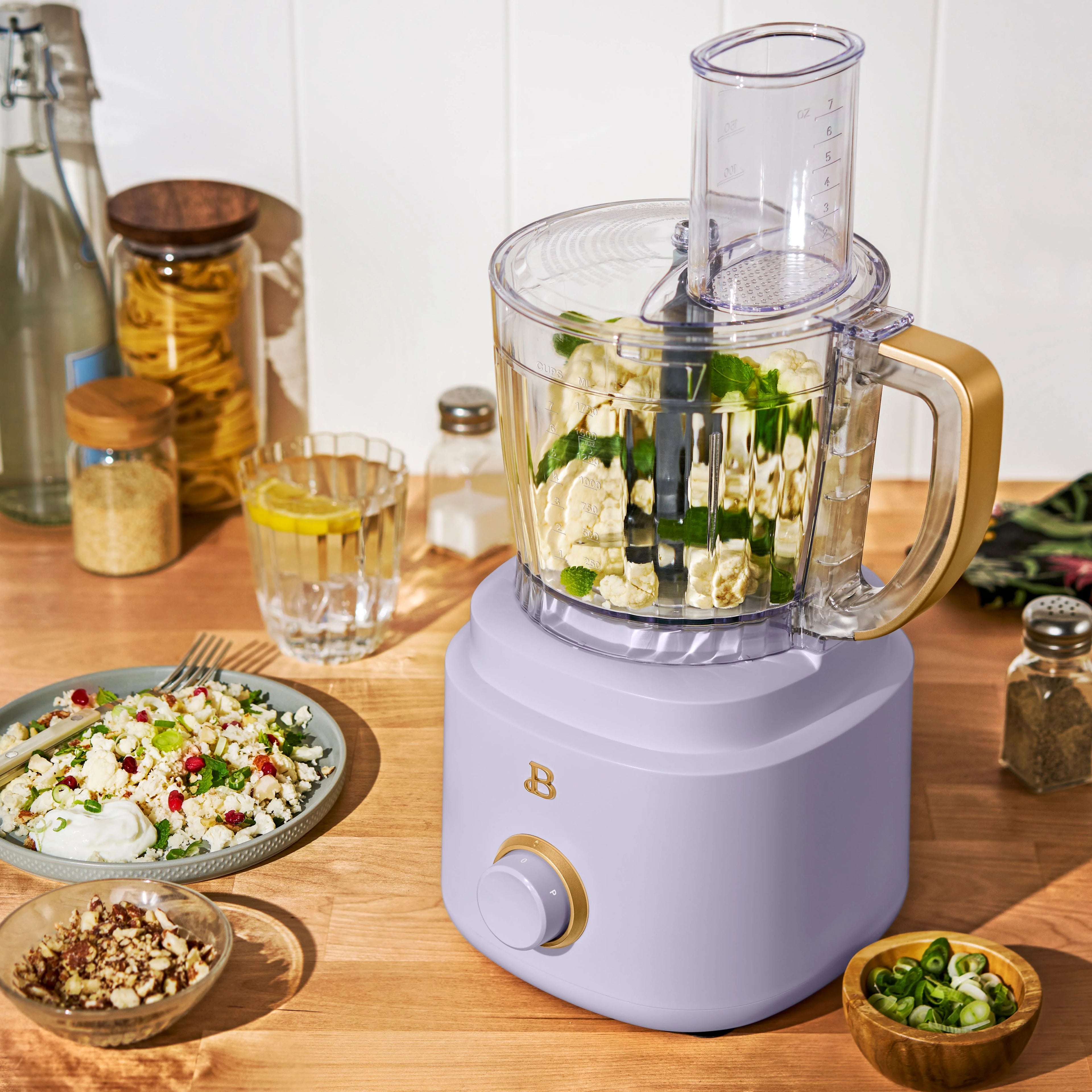 Beautiful 10-Cup Food Processor with Accessories. White Icing by Drew Barrymore