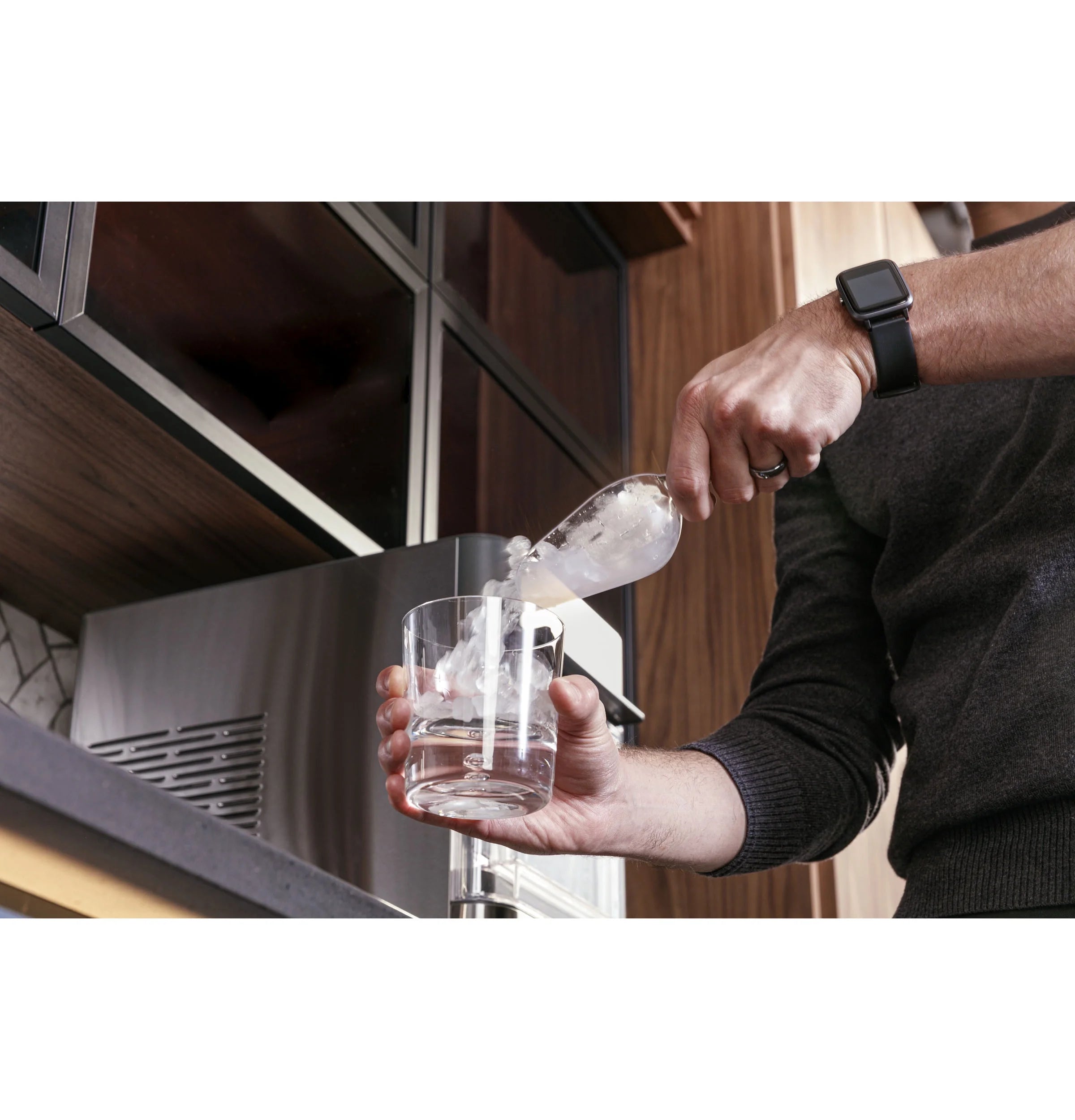 GE Appliances Opal 2.0 Countertop Nugget Ice Maker. 38 lb Maximum Output. Industrial