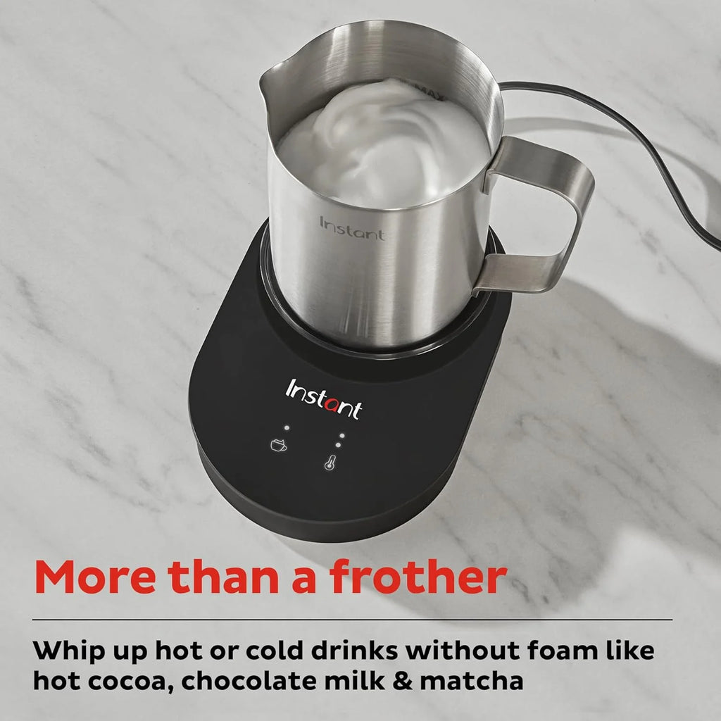 Instant Pot Instant Magic Froth 9-in-1 Electric Milk Steamer and Frother.17oz Stainless Steel Pitcher.Hot and Cold Foam Maker and Milk Warmer for Lattes