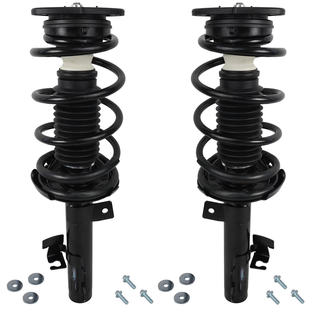 Detroit Axle - Front Struts for 2004-2013 Mazda 3. 2006-2010 Mazda 5 Complete 2 Front Struts with Coil Spring 2005 2007 2008 2009 Replacement Quick Install Ready Struts Assembly