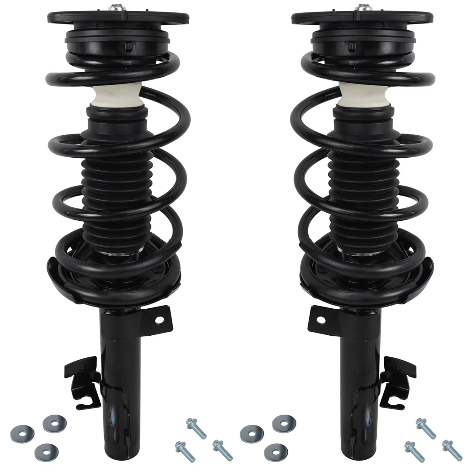 Detroit Axle - Front Struts for 2004-2013 Mazda 3. 2006-2010 Mazda 5 Complete 2 Front Struts with Coil Spring 2005 2007 2008 2009 Replacement Quick Install Ready Struts Assembly