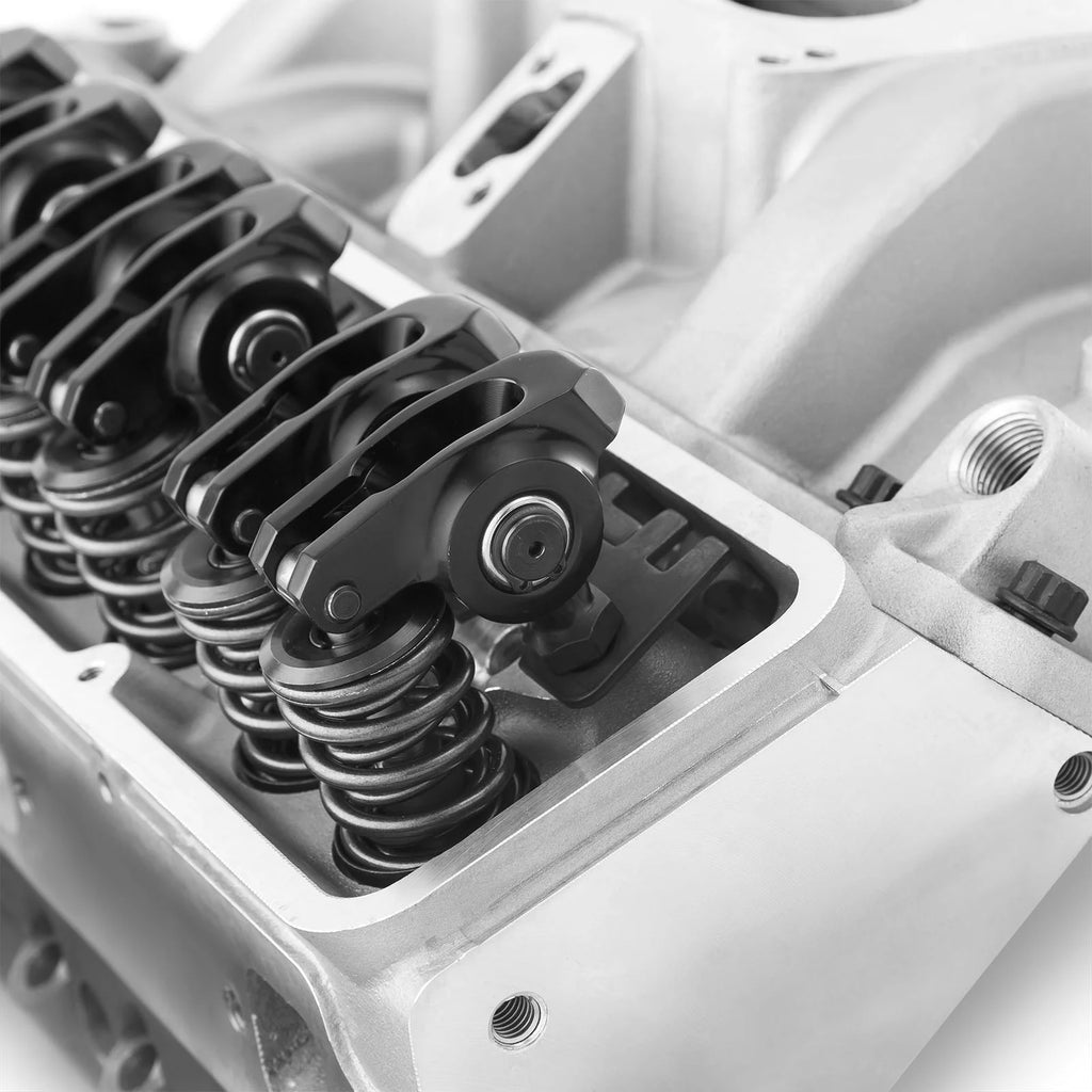 Speedmaster 1-435-004 Compatible with Chevy SBC 350 Straight Cylinder Head Top End Engine Combo Kit [Hydraulic Flat Tappet]