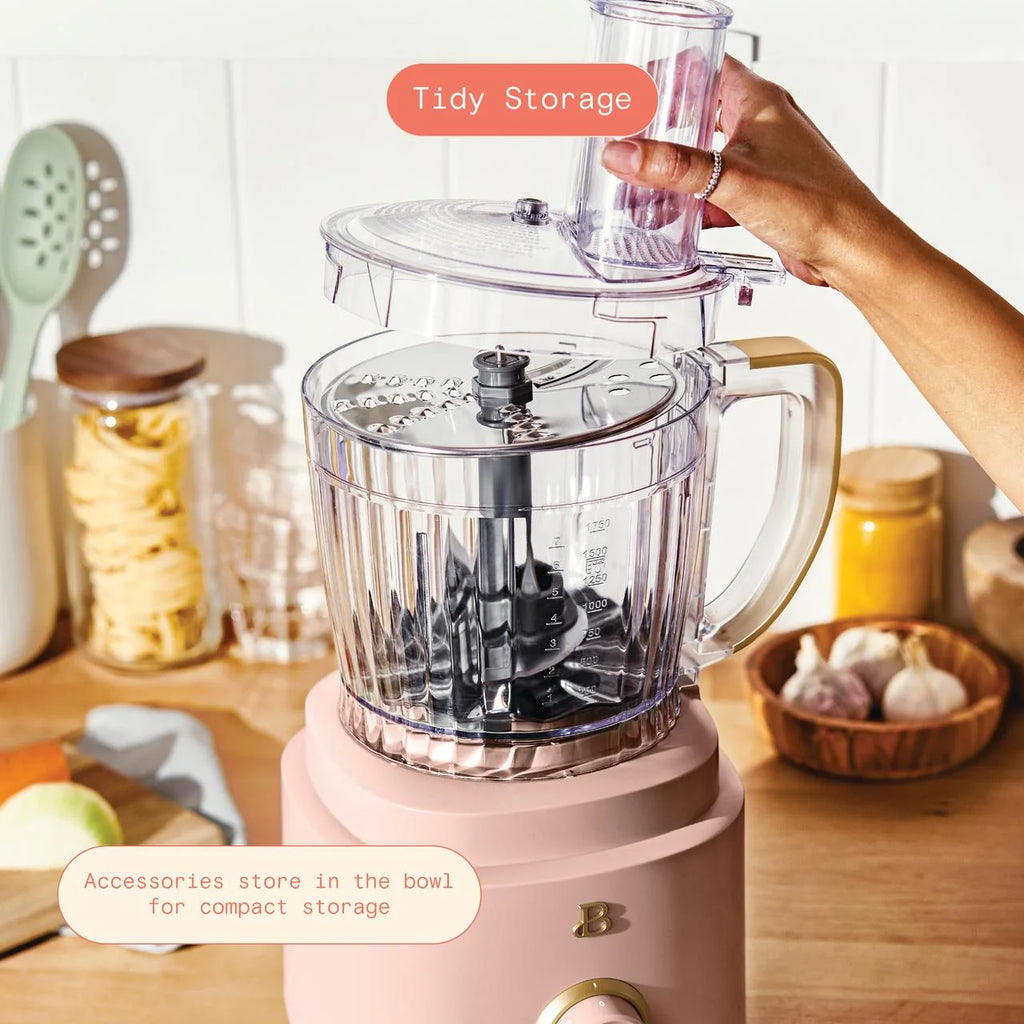 Beautiful 10-Cup Food Processor with Accessories. White Icing by Drew Barrymore