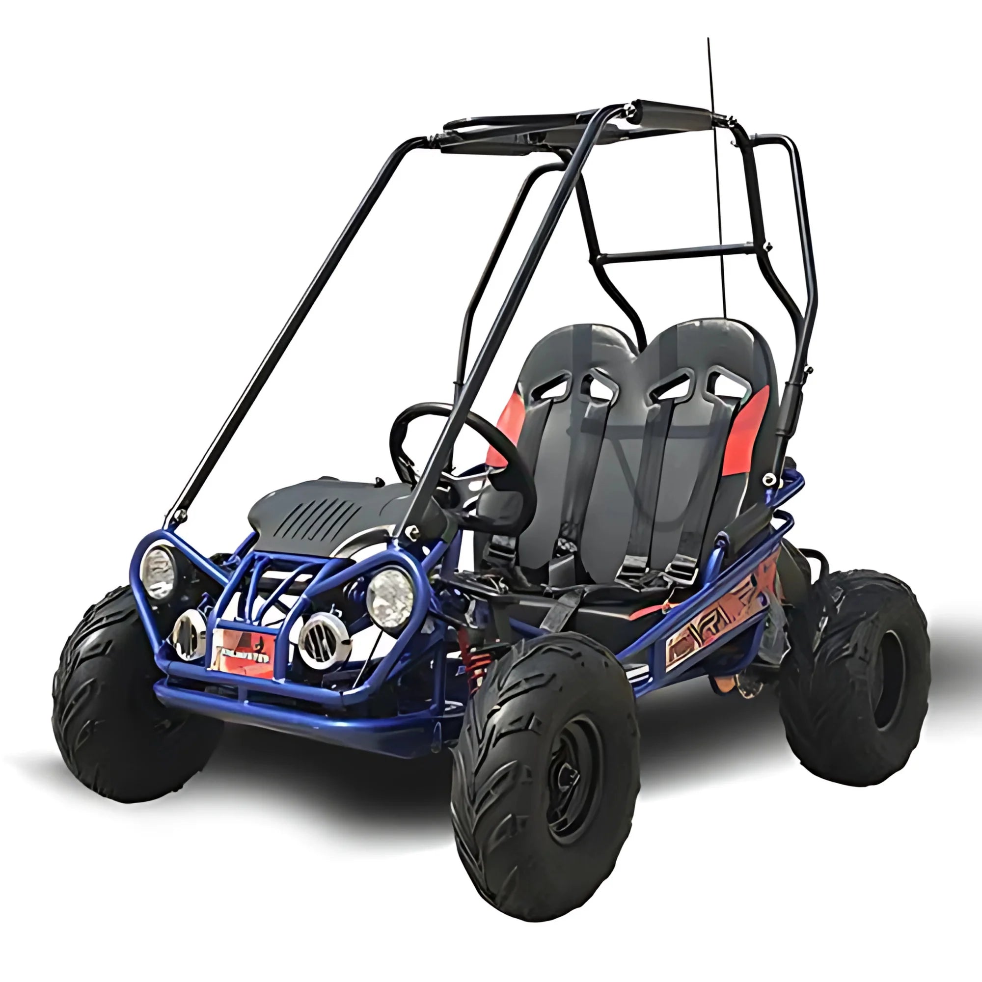 Trailmaster Ultra Mini XRX+ Go Kart Buggy. High Back Seats. Adjustable for Younger Riders. Throttle Limiter and Kill Remote. with Pre-Assembled Version Now! (Plus. Red)