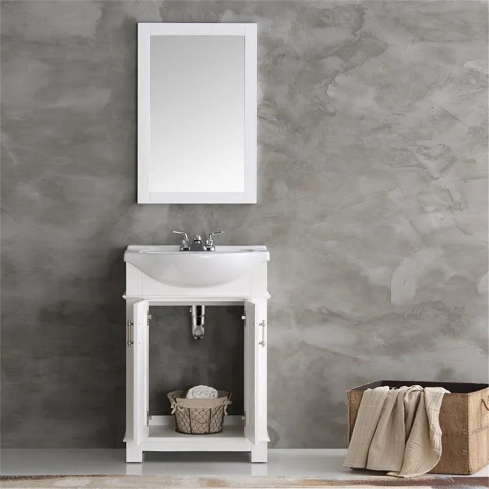 Fresca Hartford 24 White Traditional Bathroom Vanity