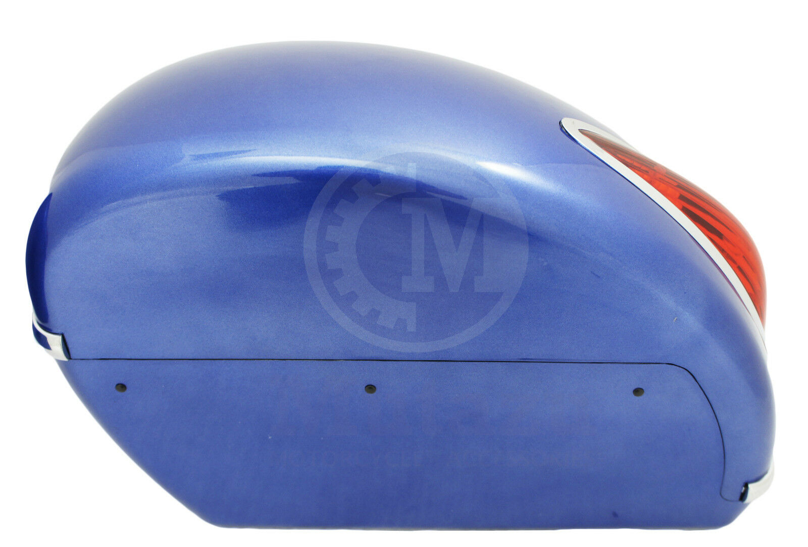 Mutazu Cobalt Blue MU Universal Motorcycle Hard Saddlebags fits most Cruisers