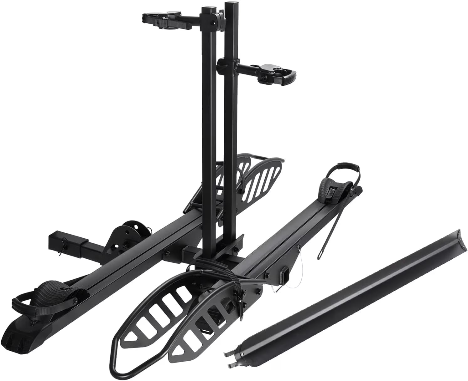 Young Electric Ebike Rack. 200lb Capacity. Alloy Steel Hitch Mount. Fits 5-Inch Fat Tire Bikes. 2-Inch Receiver