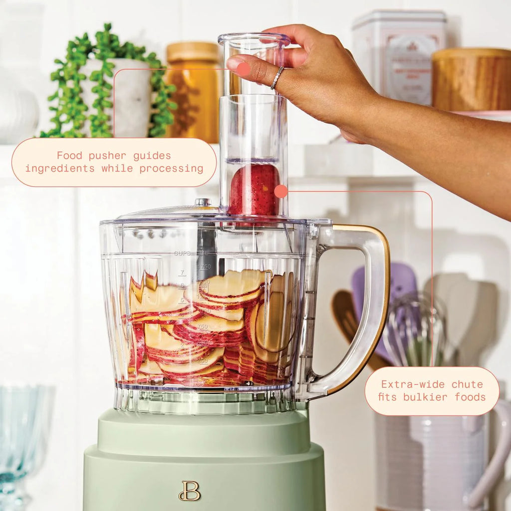 Beautiful 10-Cup Food Processor with Accessories. White Icing by Drew Barrymore