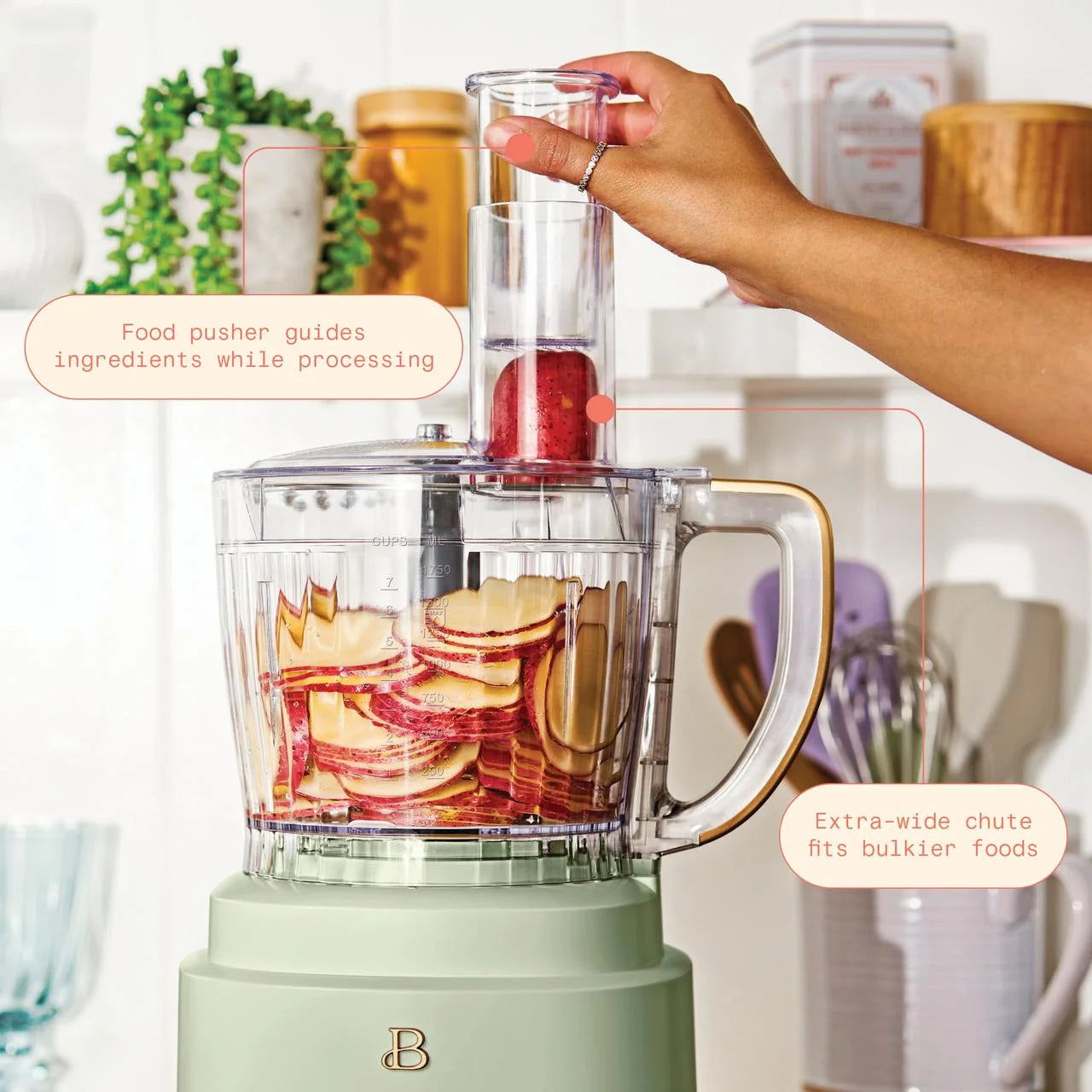 Beautiful 10-Cup Food Processor with Accessories. White Icing by Drew Barrymore