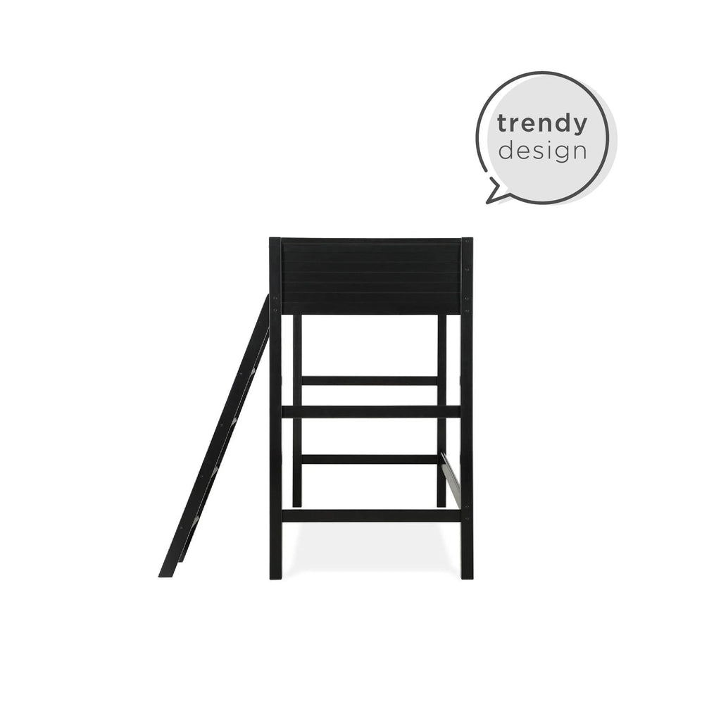 Your Zone Kiarah Twin Loft Bed with Ladder. White
