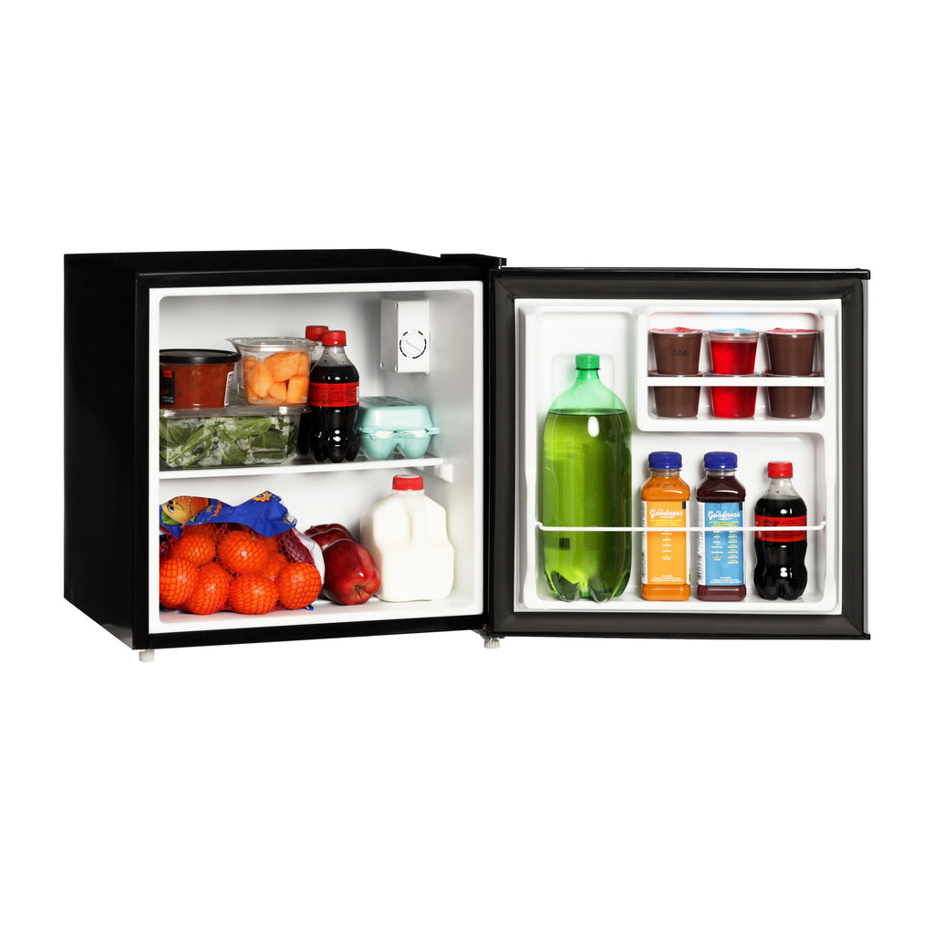 Mainstays 1.7 Cu. ft. Single Door Mini Refrigerator. Stainless Steel Look