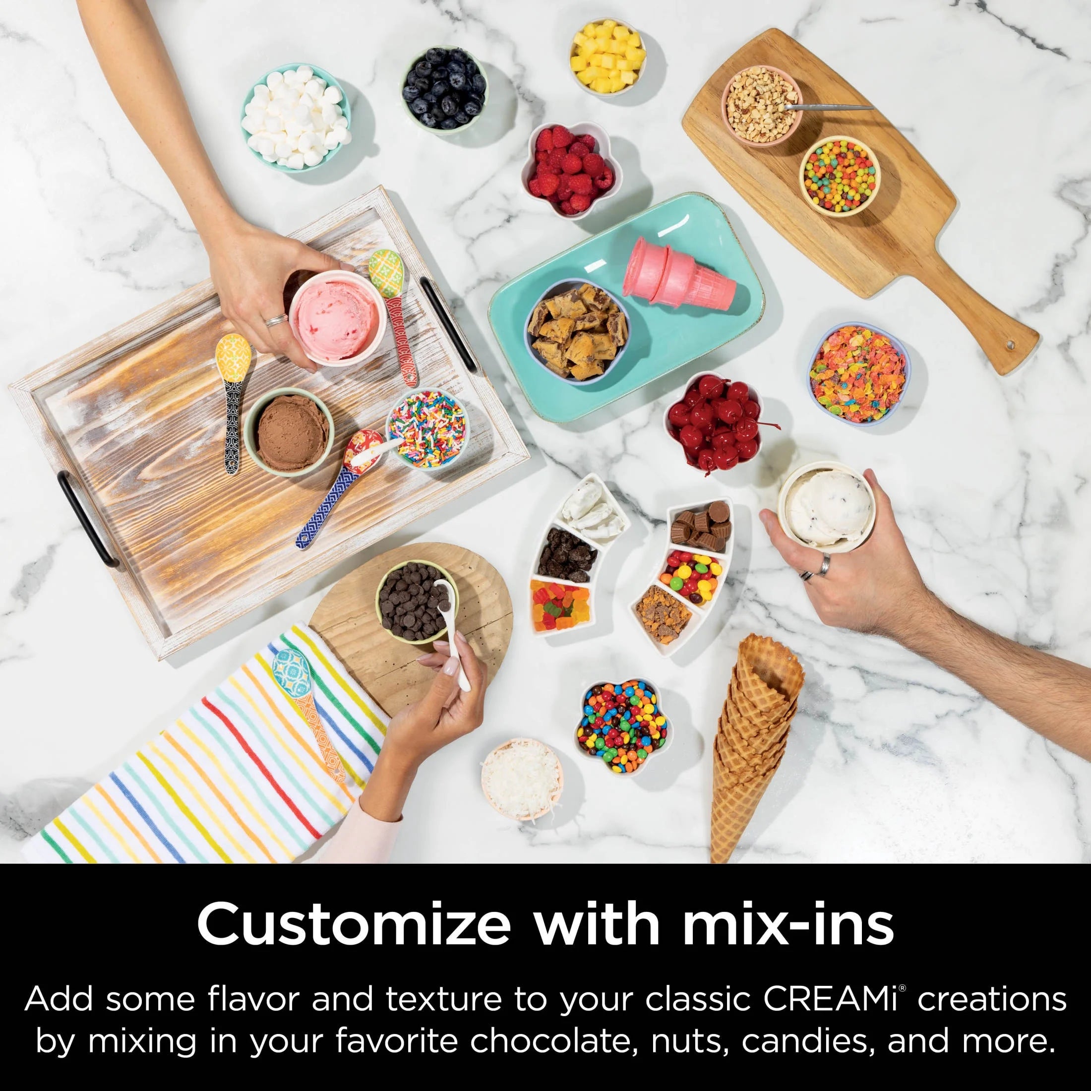 Ninja Swirl? by CREAMi? Soft Serve and Ice Cream Maker. 13 One-Touch Programs. NC701
