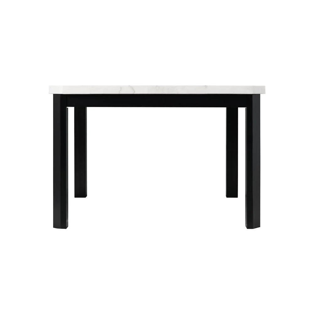 Picket House Celine 5PC Counter Dining Set with 4 Black Faux Leather Chairs