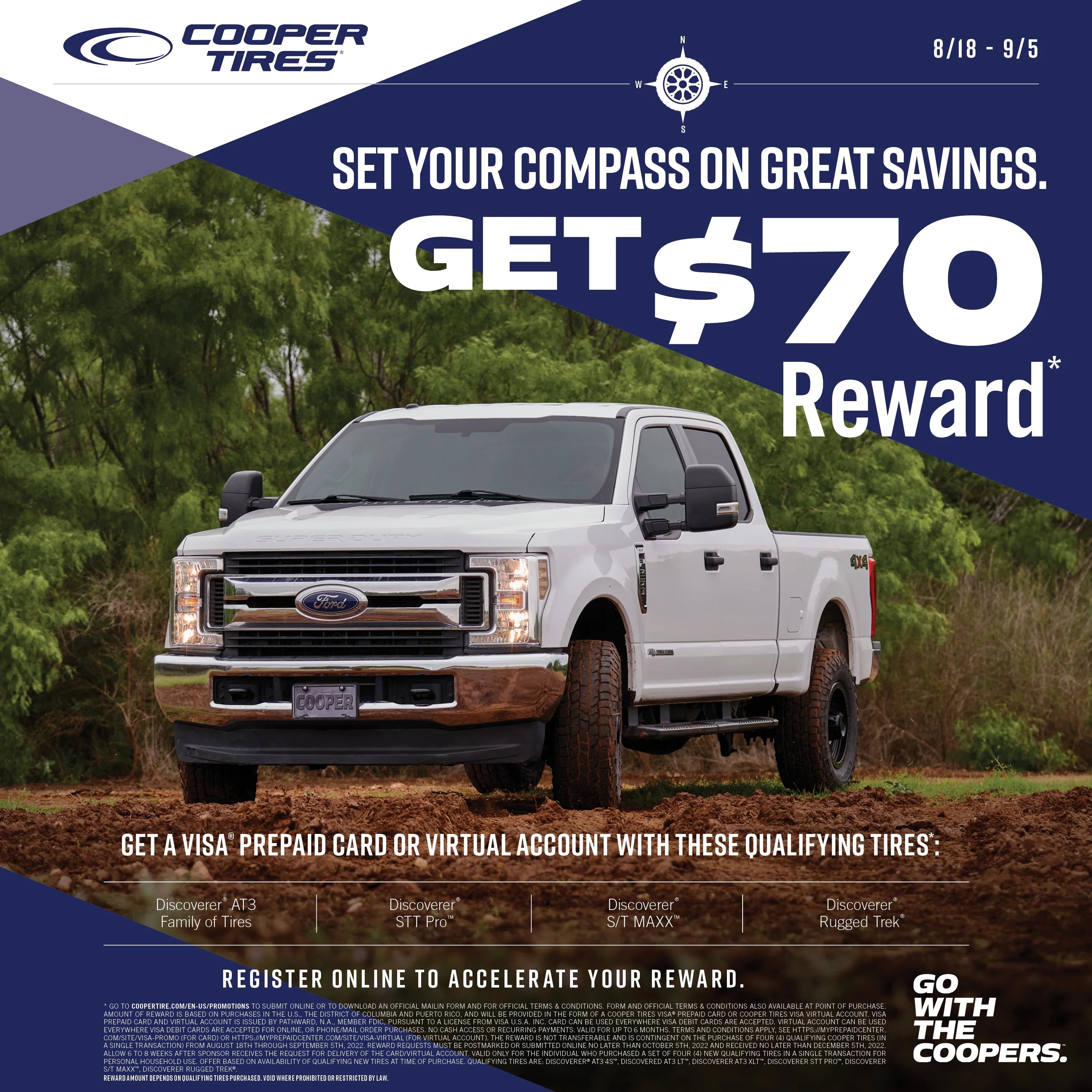 Cooper Discoverer S/T Maxx All Terrain LT275/70R18 125/122Q E Light Truck Tire