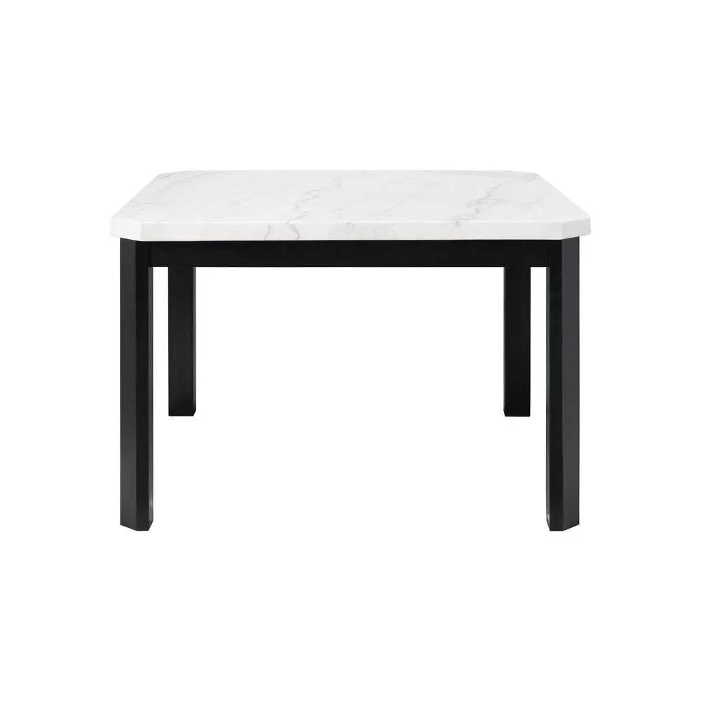Picket House Celine 5PC Counter Dining Set with 4 Black Faux Leather Chairs