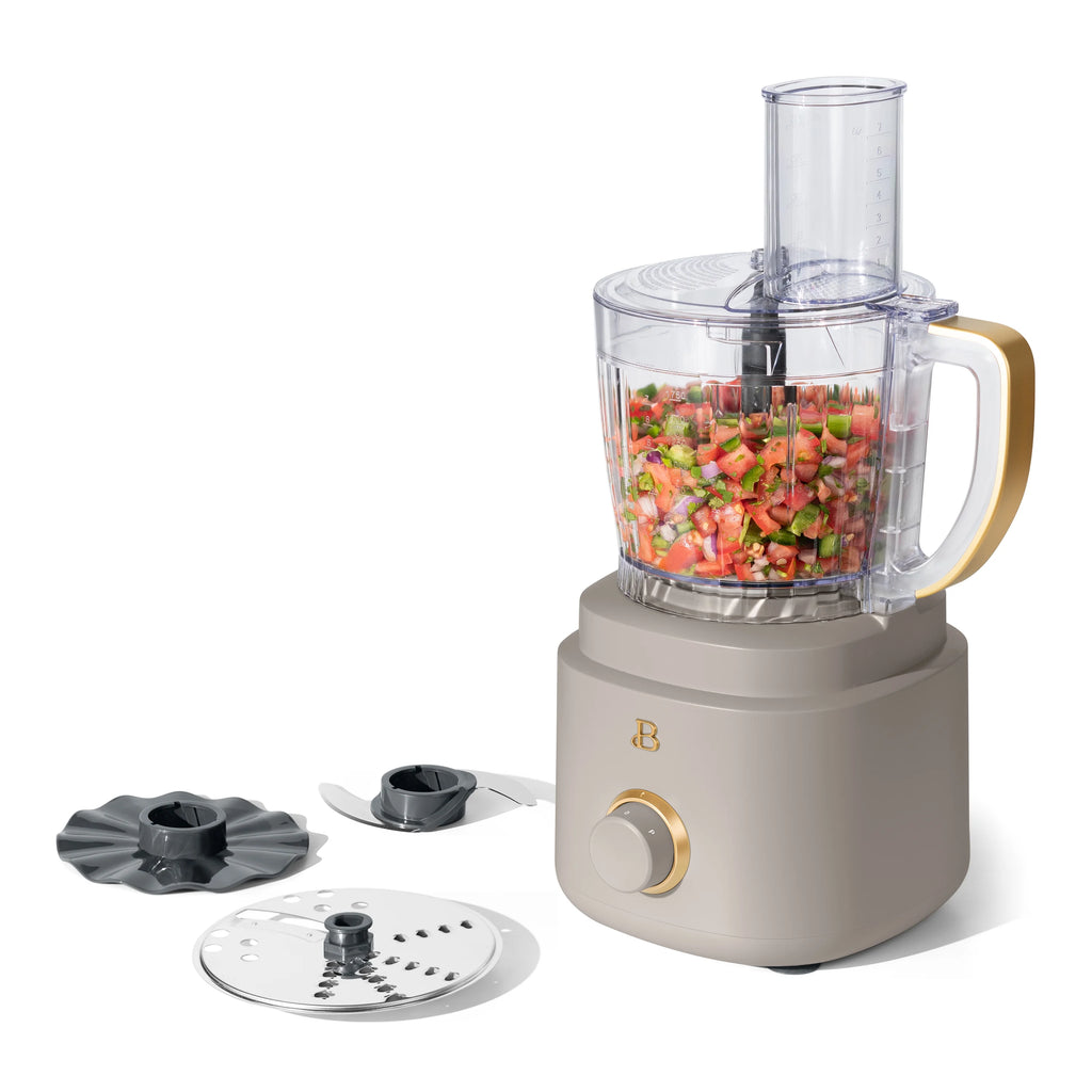 Beautiful 10-Cup Food Processor with Accessories. White Icing by Drew Barrymore