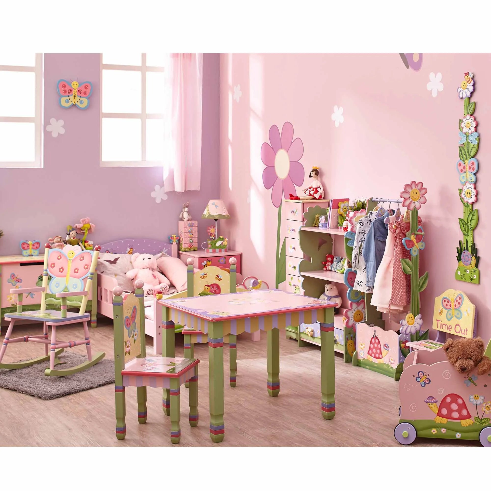 Teamson Kids Fantasy Fields Magic Garden Kids Wooden Activity Table