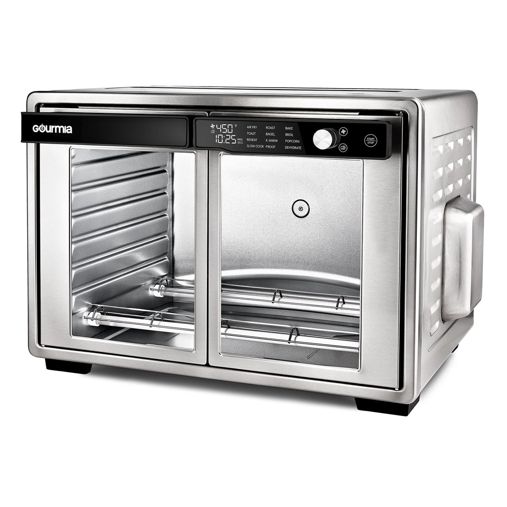 Gourmia 1700W 9-Slice Digital Toaster Oven Air Fryer. 12 Cooking Preset. 35L. Stainless Steel