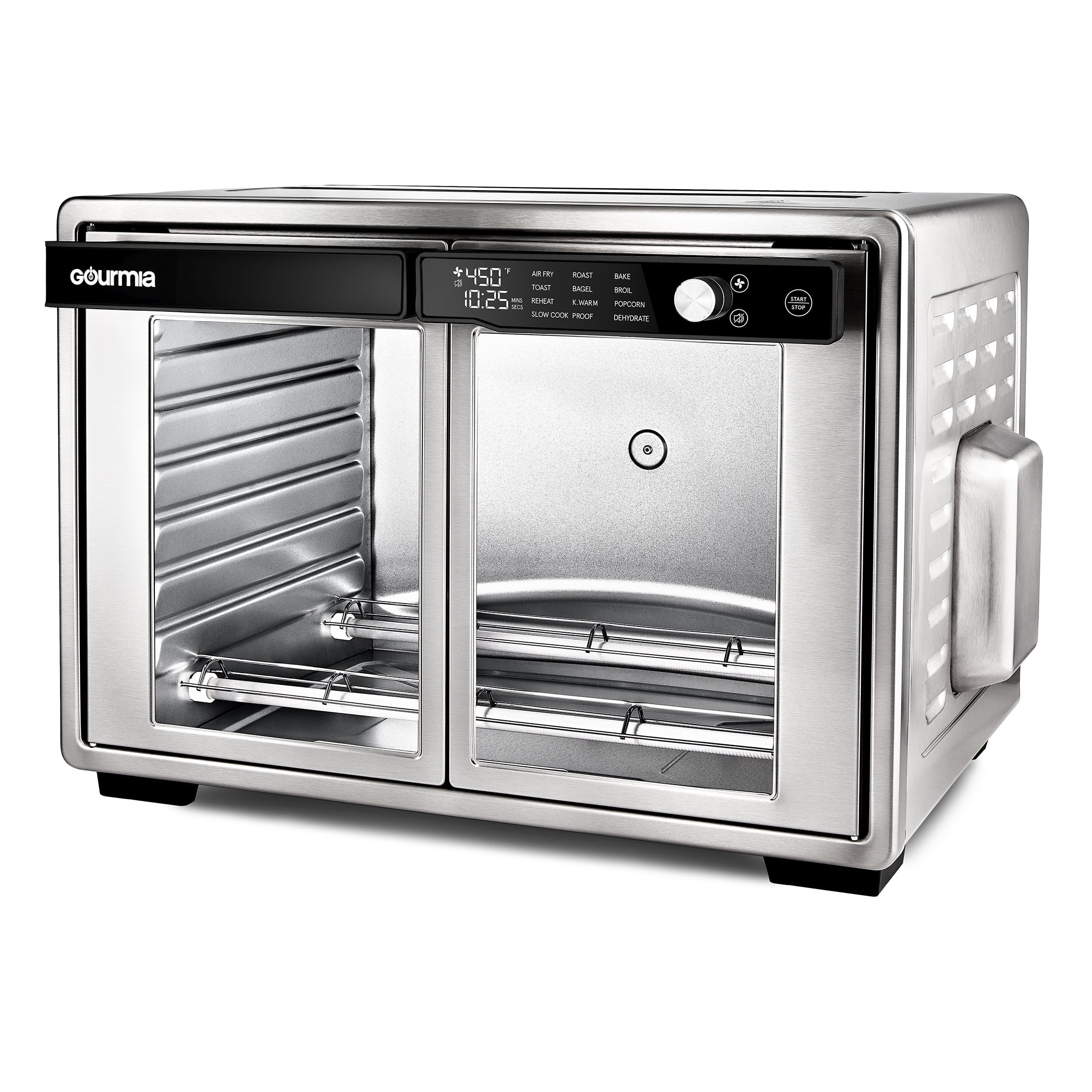 Gourmia 1700W 9-Slice Digital Toaster Oven Air Fryer. 12 Cooking Preset. 35L. Stainless Steel
