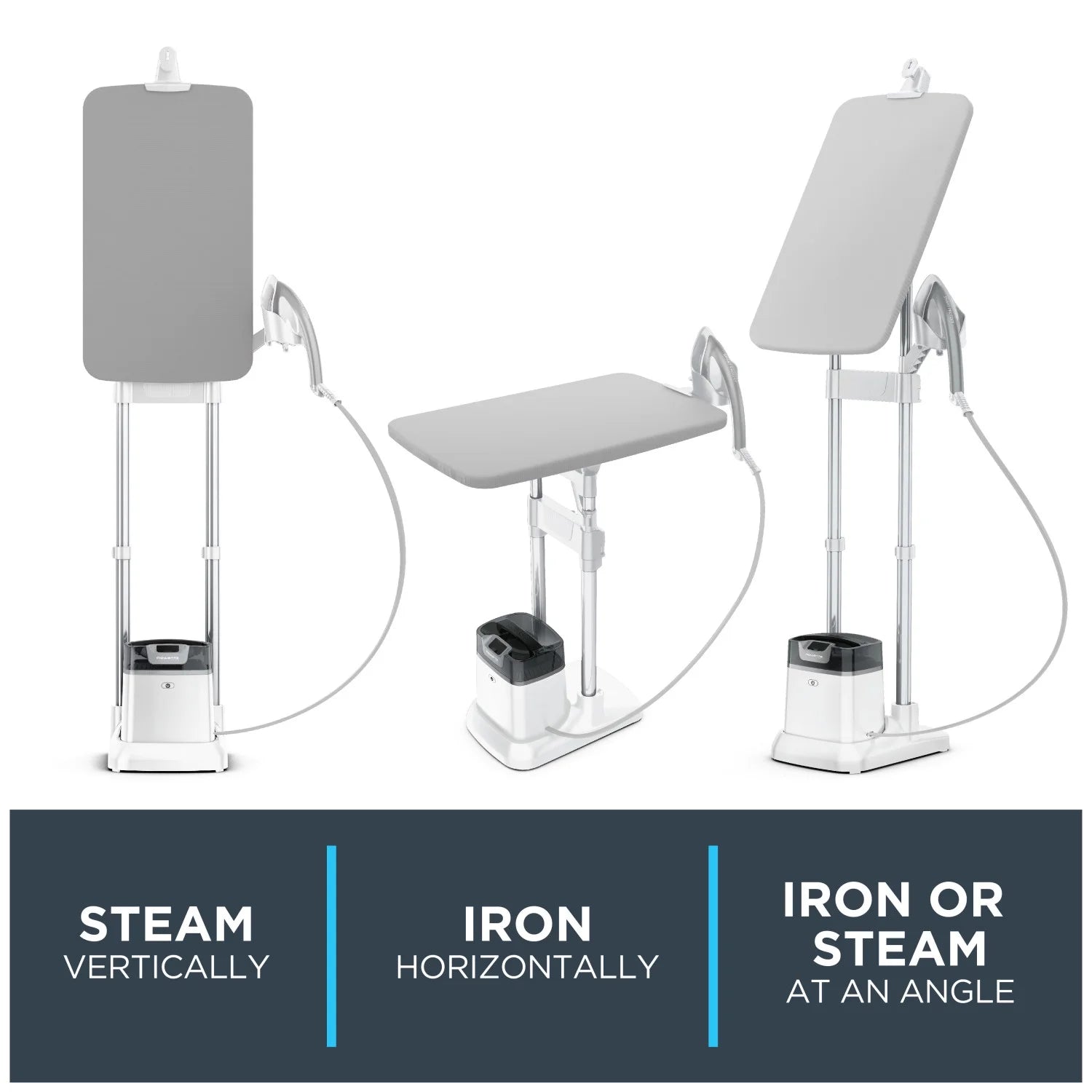 Rowenta IXEO Full Size Steamer for Clothes with Ironing Board. Garment Steamer. 65 Inch. 1500 Watts. Portable. QR1410