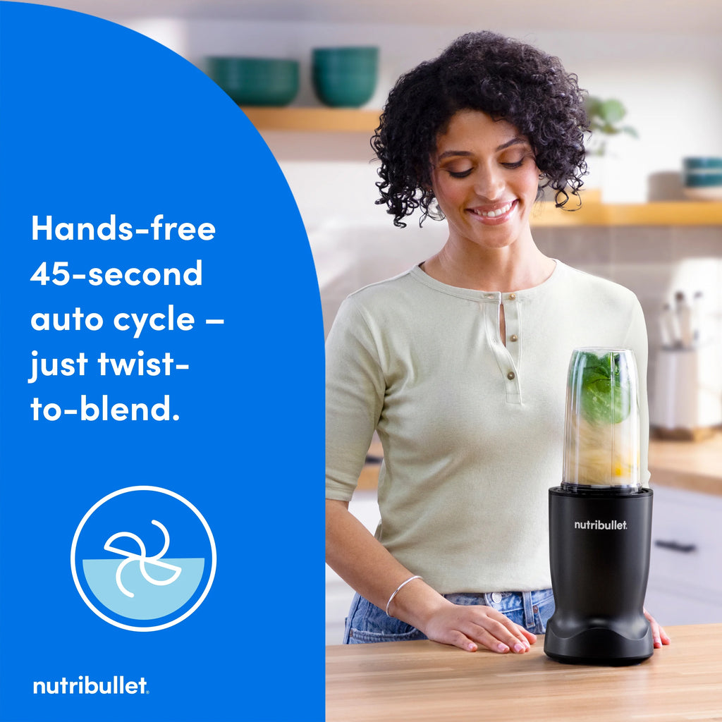 nutribullet Turbo Single Serve Blender NB10400AK. 1000W Matte Black