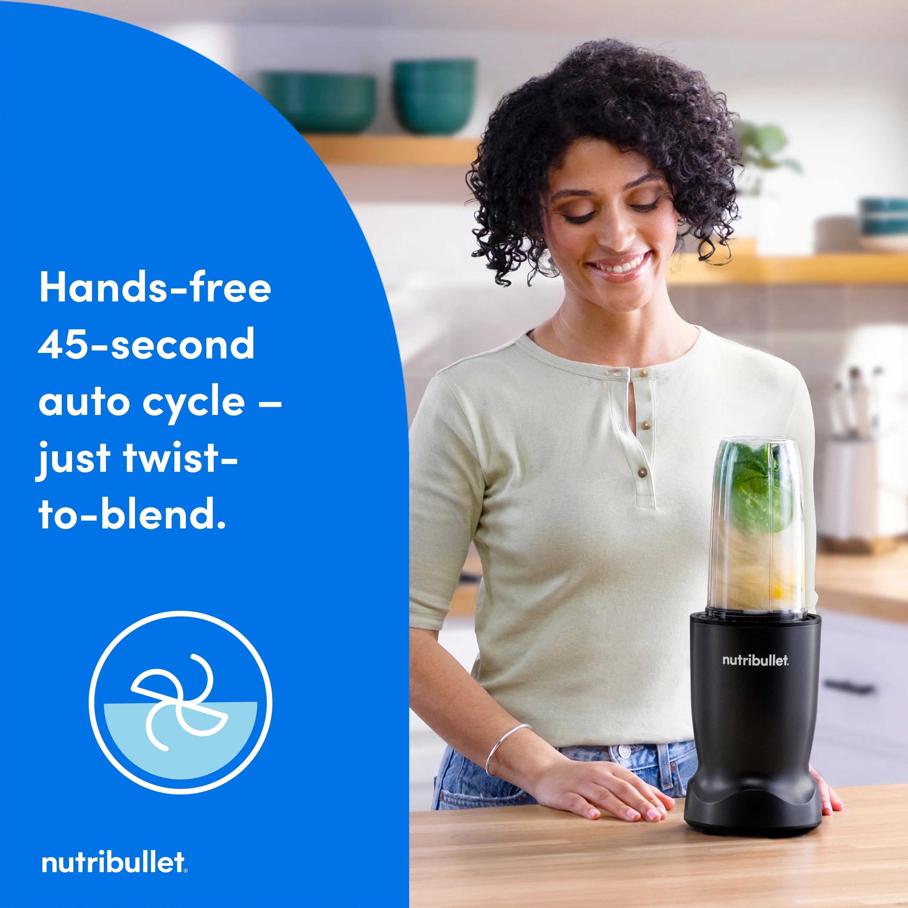 nutribullet Turbo Single Serve Blender NB10400AK. 1000W Matte Black