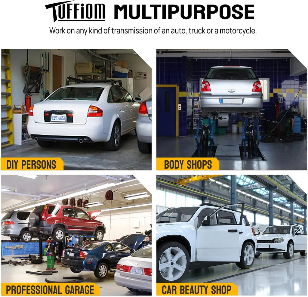 TUFFIOM Hydraulic Transmission Service/Floor Jack Lift 1/2 Ton (1.000 lb) Capacity. Low Profile Roll-Under Floor Trolley. Automotive Shop Tool Hoist Lift Lifting Jack. Red