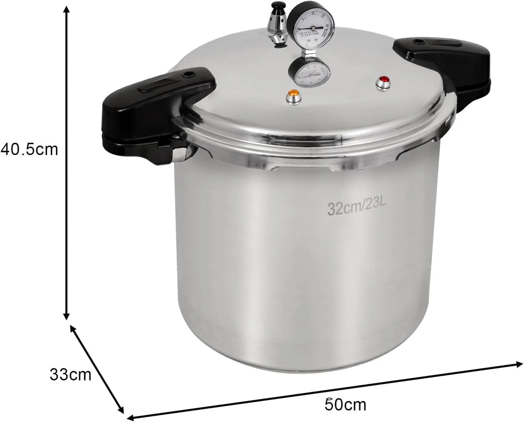 UNIFULL 24 Quart/23 Liter Pressure Cooker.Pressure Canner with Pressure Gauge.Pressure Relief Valve - 15 PSI.and Sealing Ring