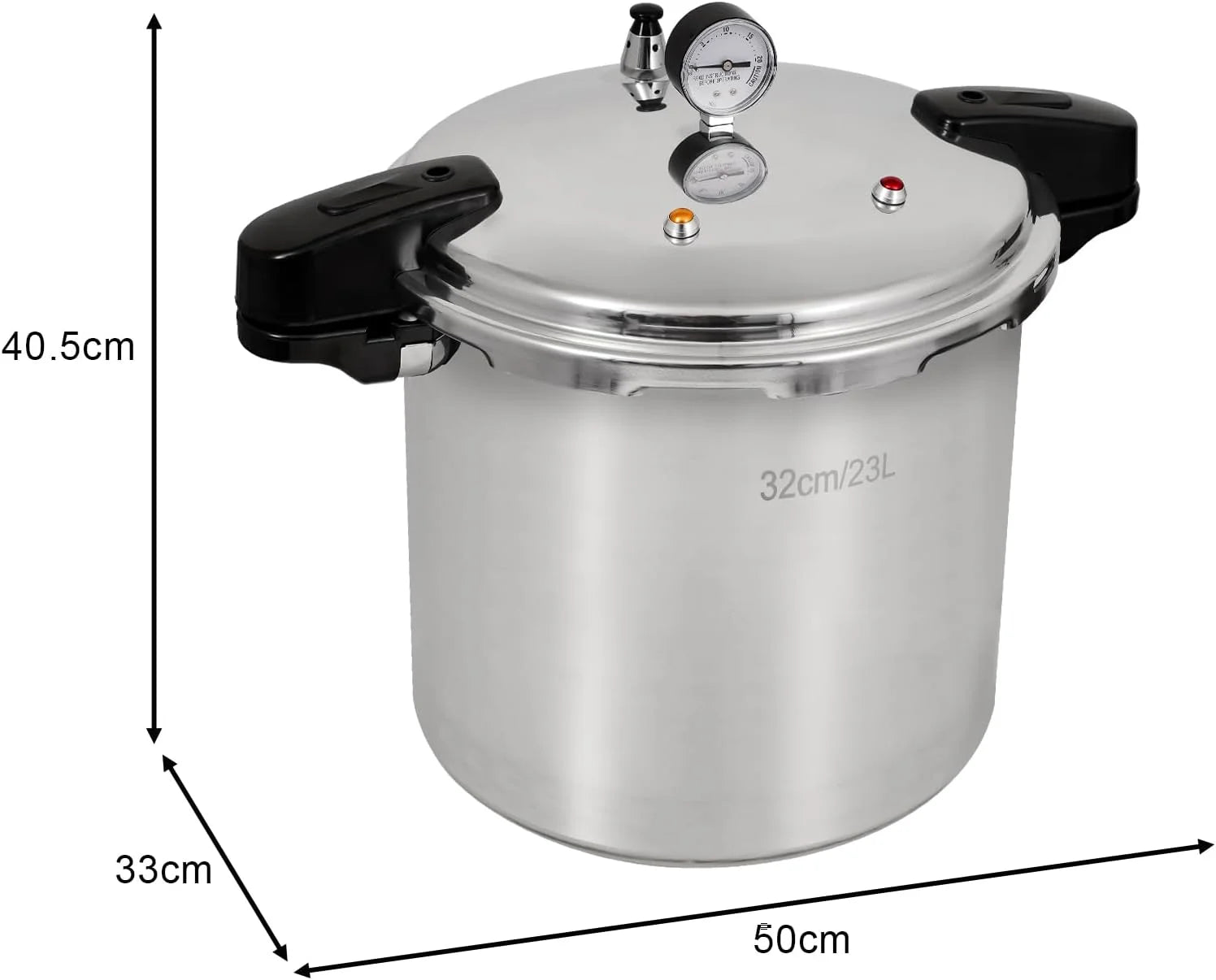 UNIFULL 24 Quart/23 Liter Pressure Cooker.Pressure Canner with Pressure Gauge.Pressure Relief Valve - 15 PSI.and Sealing Ring