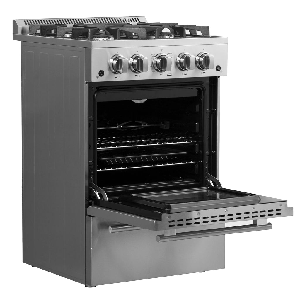 Forno Breno 24-Inch Freestanding Gas Range. Compact Design. Energy Efficient