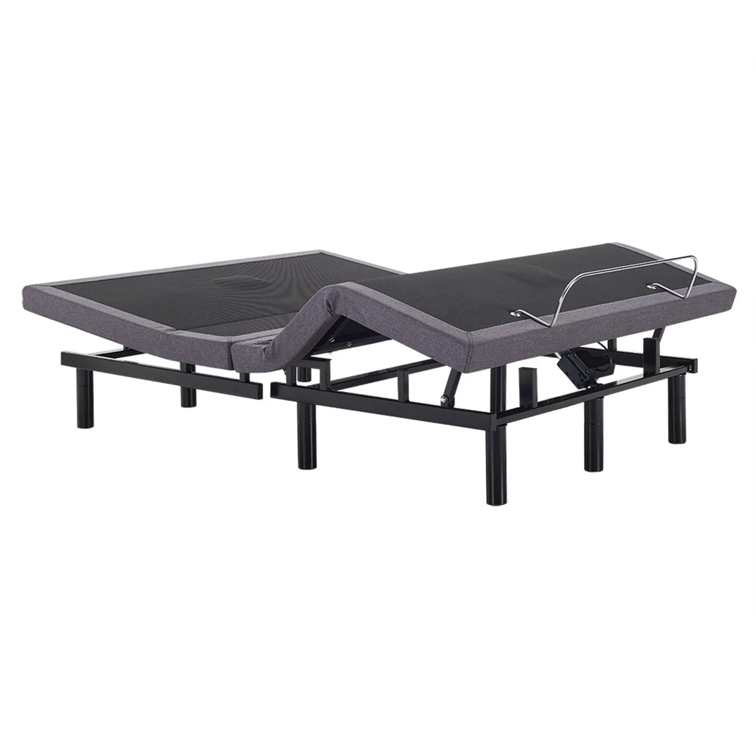 IdealBase Adjustable Bed Frame Twin XL. Massaging Zero Gravity Adjustable Bed Base. Electric Adjustable Beds with 3 Speed Head & Foot Massage. Wireless Remote. 2 USB Ports. 800LBs Capacity Gray