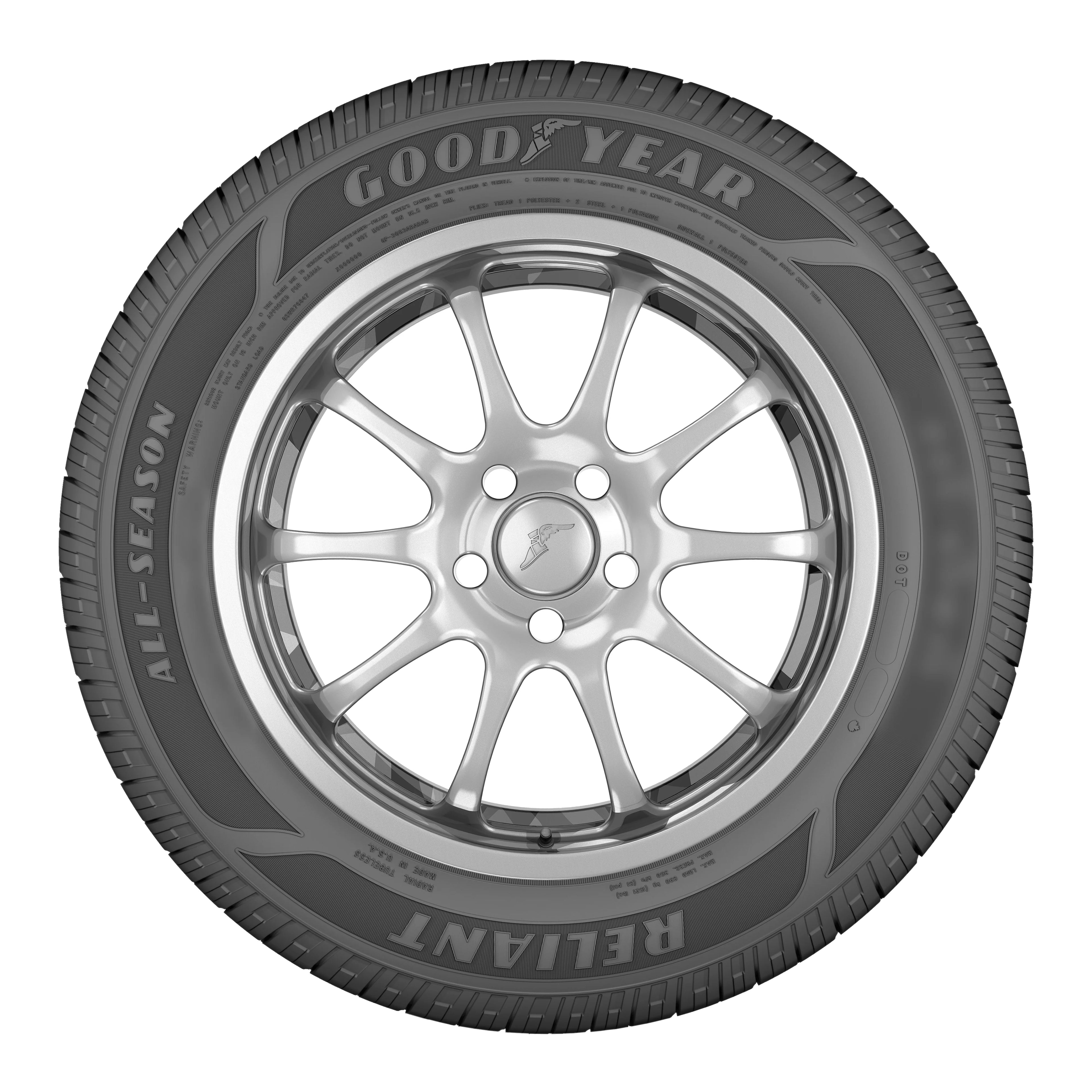 Goodyear Reliant All-Season 185/65R15 88H All-Season Tire Fits: 2017 Hyundai Accent LE. 2013-14 Honda Fit EV