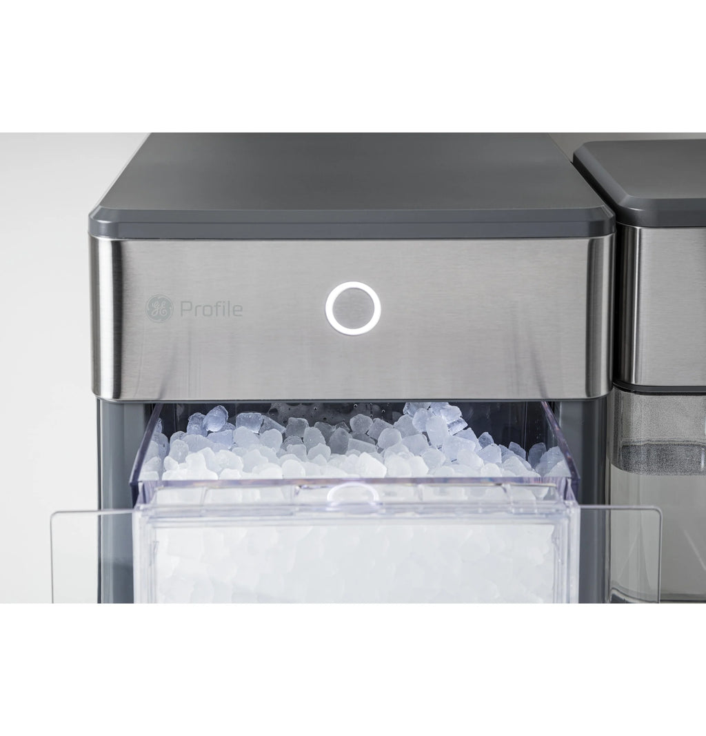 GE Profile? Opal? Nugget Ice Maker + Side Tank. Countertop Icemaker. Stainless Steel. 33lbs Daily Ice Production