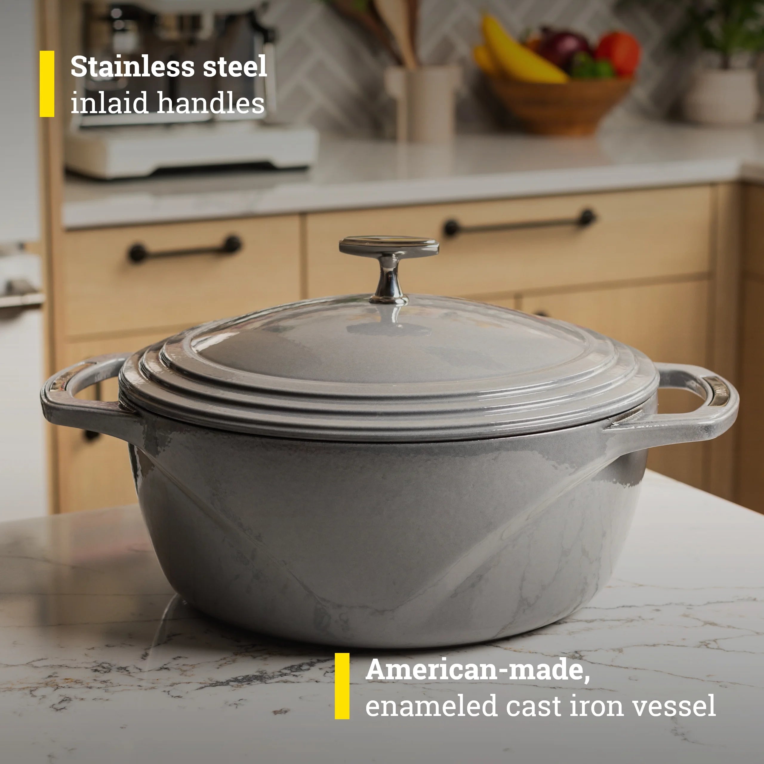 Lodge USA Enamel Dutch Oven 7.5 qt.. Moonstruck