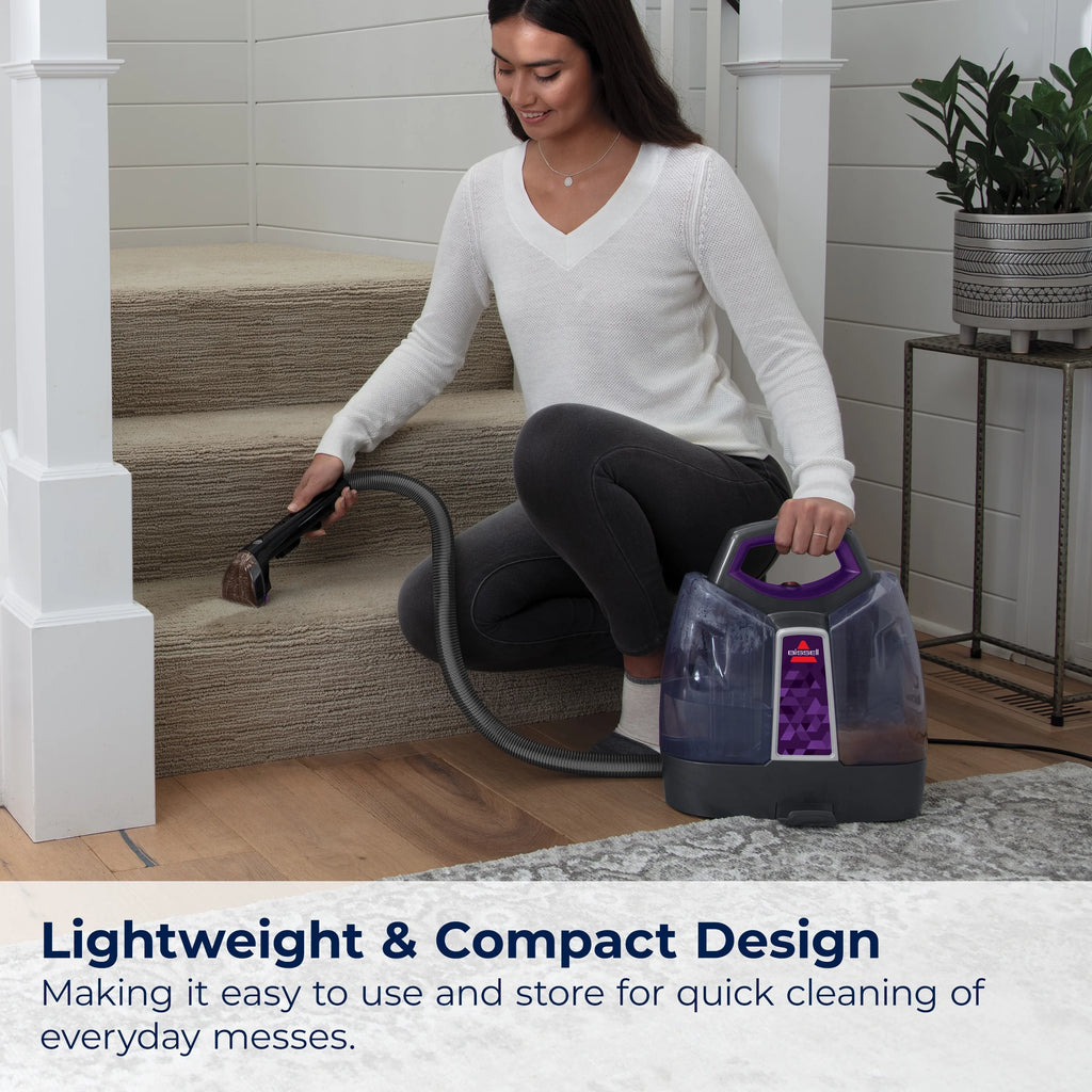BISSELL Littlle Green ProHeat Advanced Pet Portable Deep Cleaning. for Carpet. Upholstery. and Auto. tough stain removal. Heatwave Technology. Lightweight. 2513W