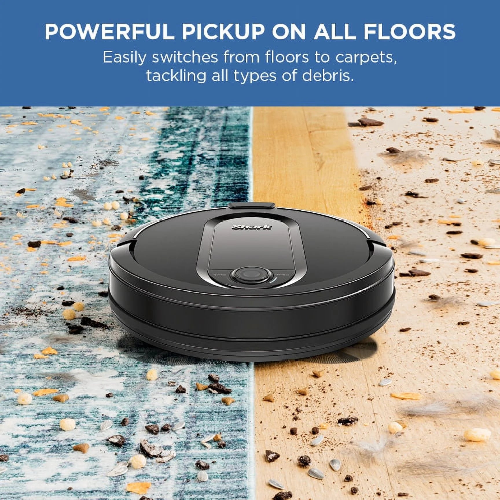 Shark IQ Robot Vacuum with XL Self-Empty Base. Home Mapping. Self-Cleaning Brushroll. Wi-Fi.RV1000AE