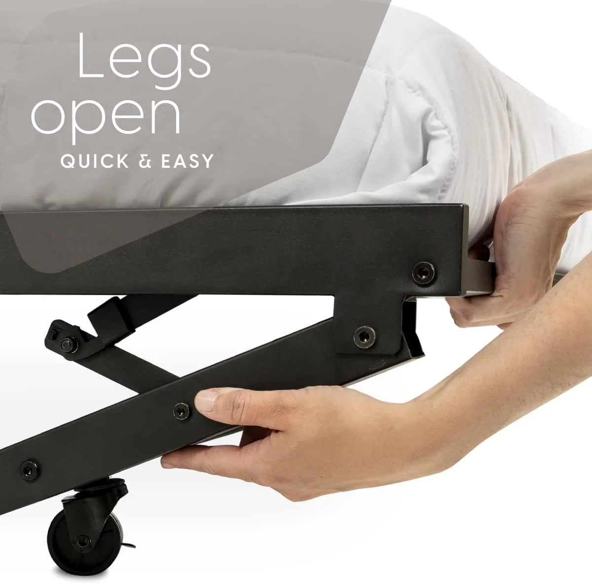 Milliard Twin Daybed and Fold-up Trundle Set. Frame - Mattresses Sold Separately (Black)
