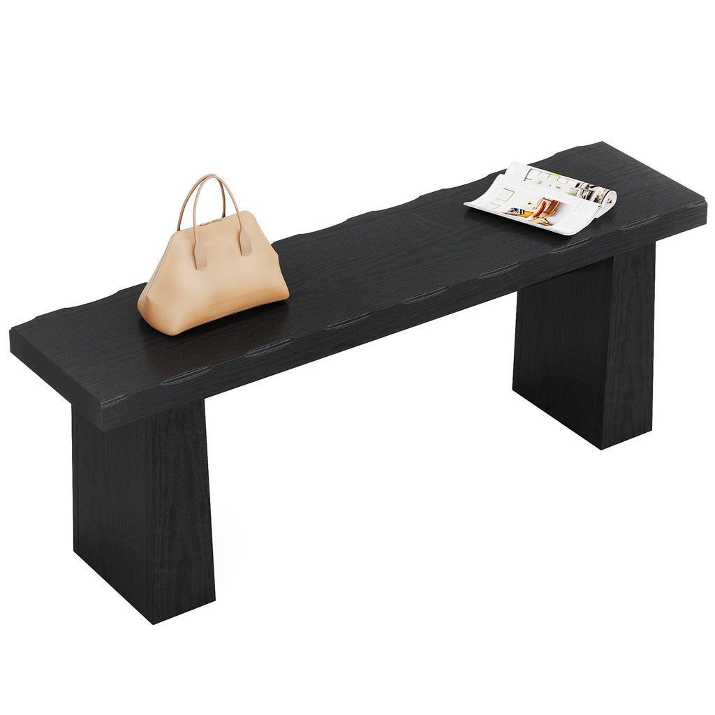 Fnova 48 Wooden Two - Person Backless Entryway Bench with Under - Bench Storage for Outdoor Garden. Living Room. Bedroom. Dining Room. Hallway