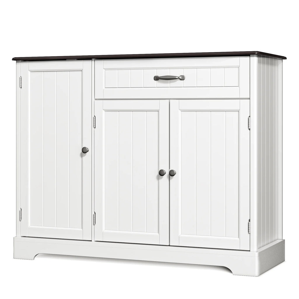 Coffee Bar. Lofka 42 Kitchen Storage Cabinet. Sideboard Buffet Cabinet with 8 Shelves. 1 Drawer