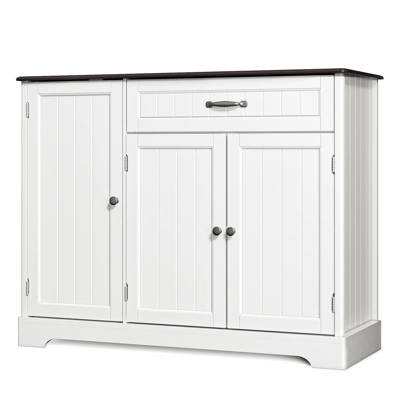 Coffee Bar. Lofka 42 Kitchen Storage Cabinet. Sideboard Buffet Cabinet with 8 Shelves. 1 Drawer