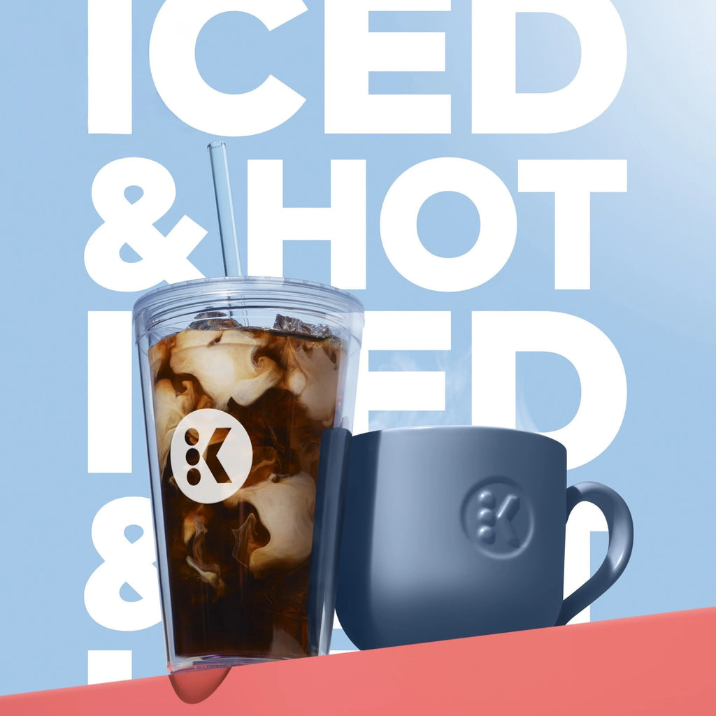 Keurig K-Iced Essentials Iced and Hot Single-Serve K-Cup Pod Coffee Maker. White